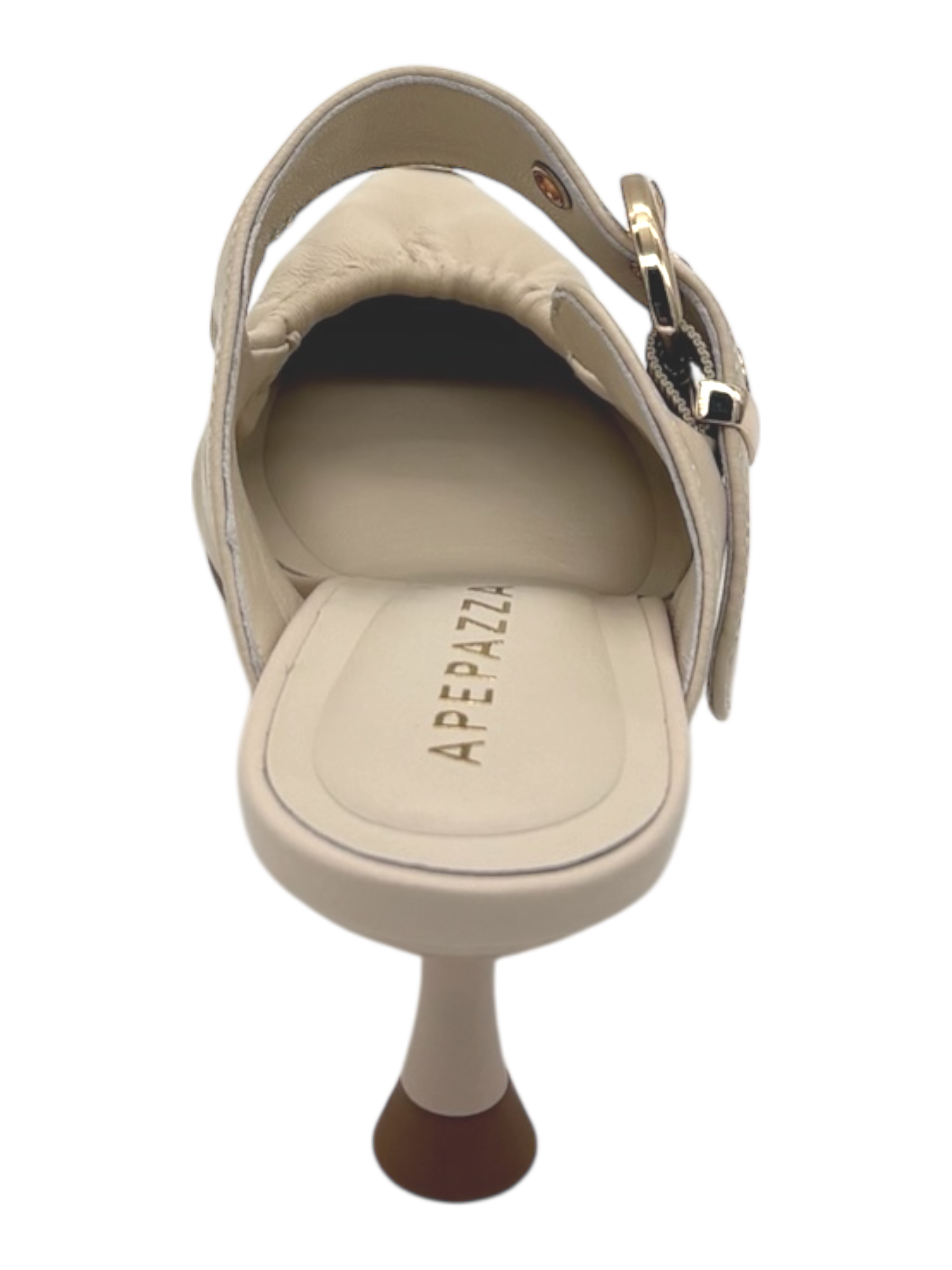 Scarpa pelle donna Apepazza Beige - Lea -