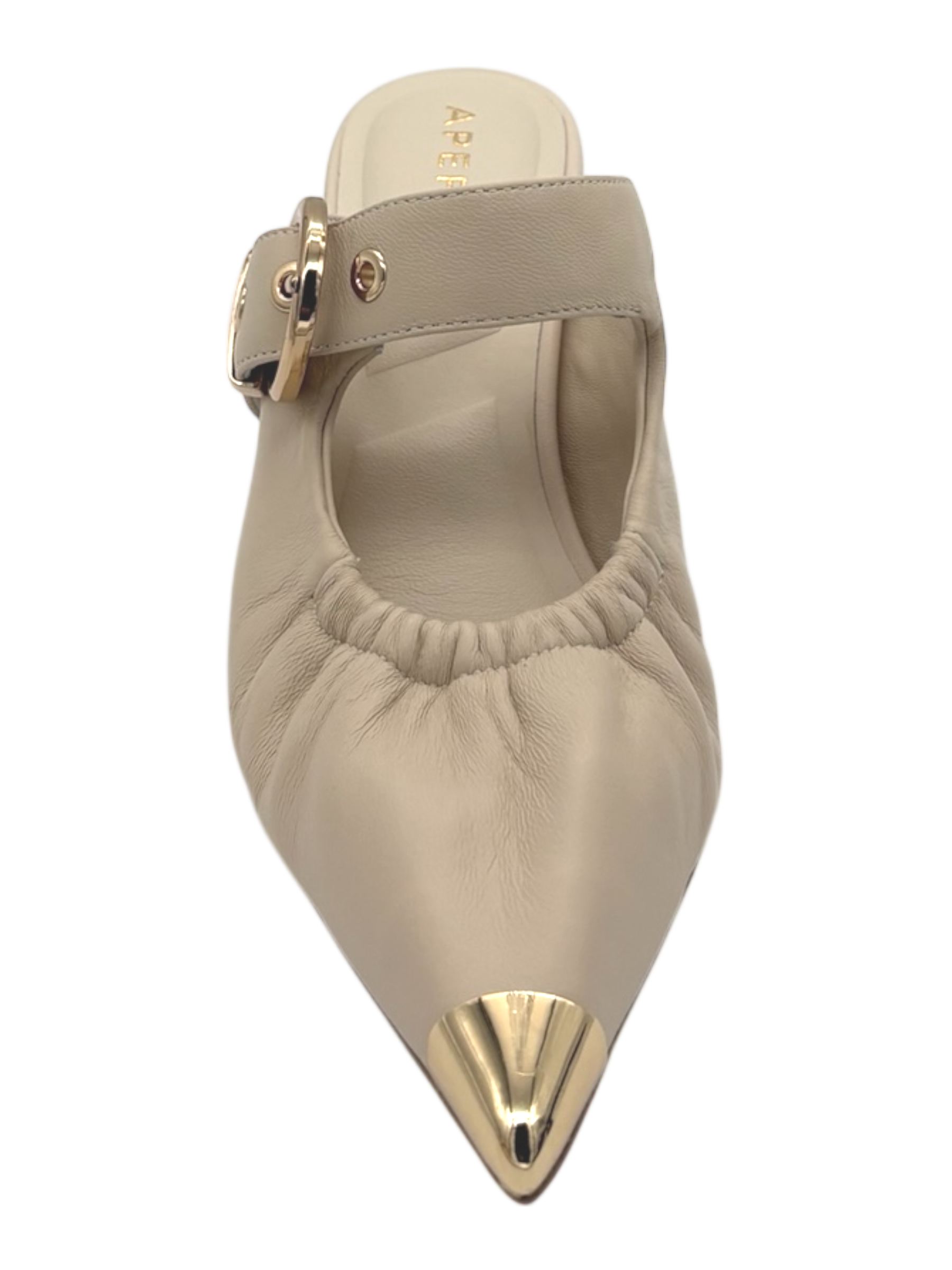 Scarpa pelle donna Apepazza Beige - Lea -