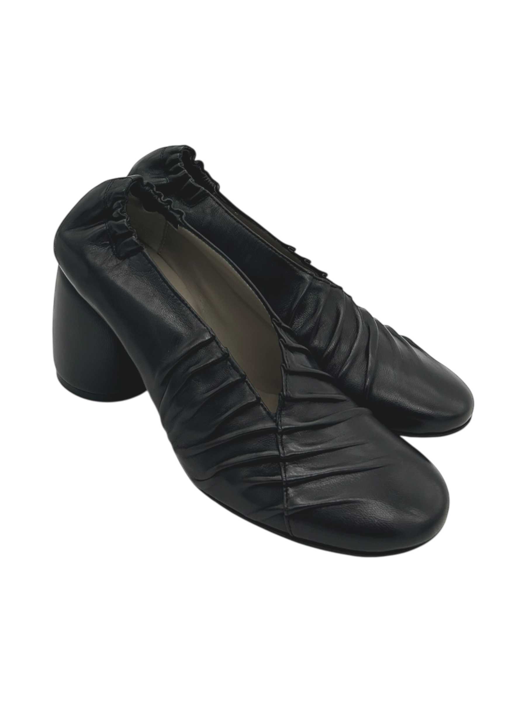 Scarpa pelle donna Malloni Nero -017Plant-