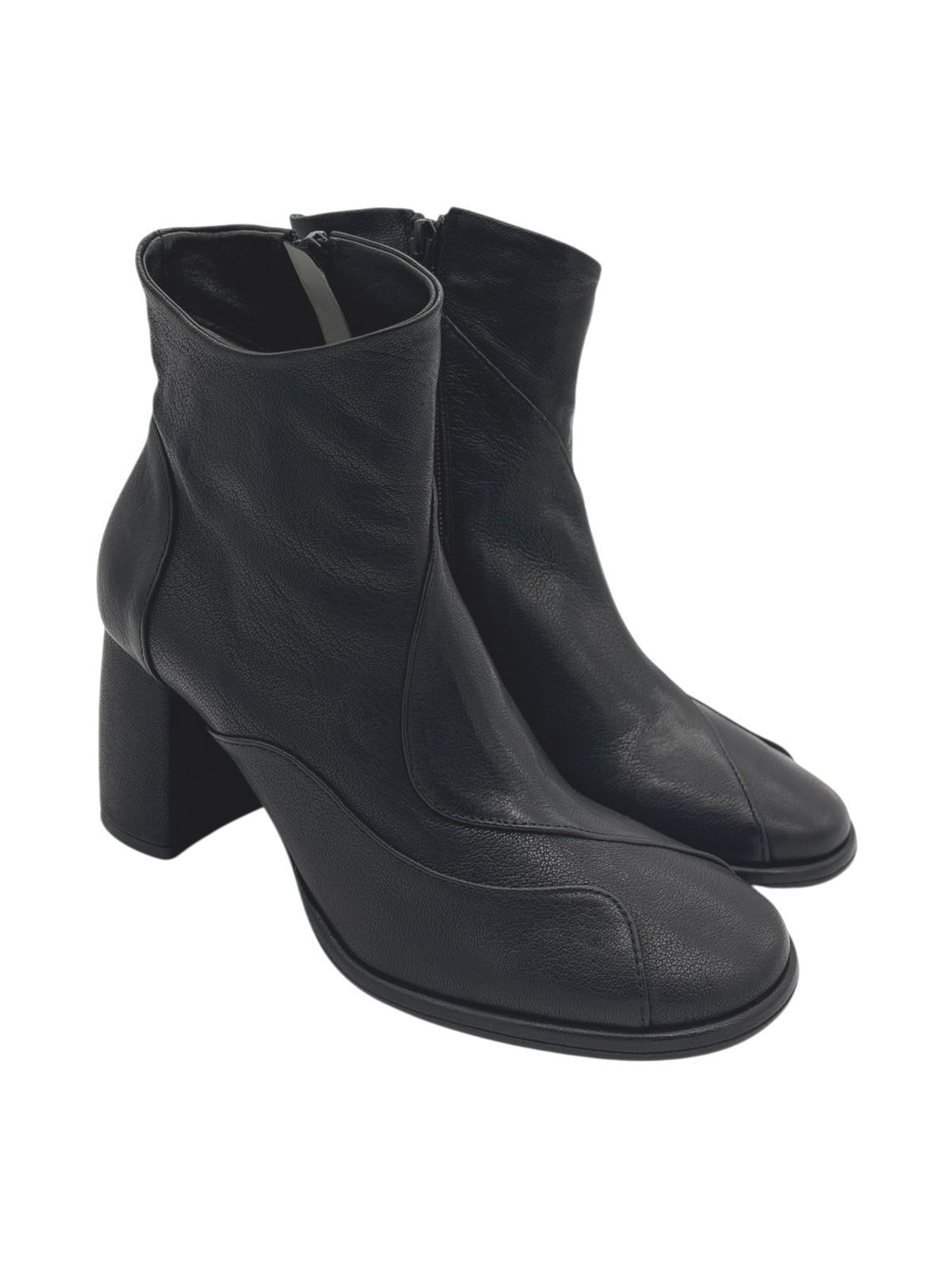 Stivaletto donna in pelle Malloni 35018 Nero