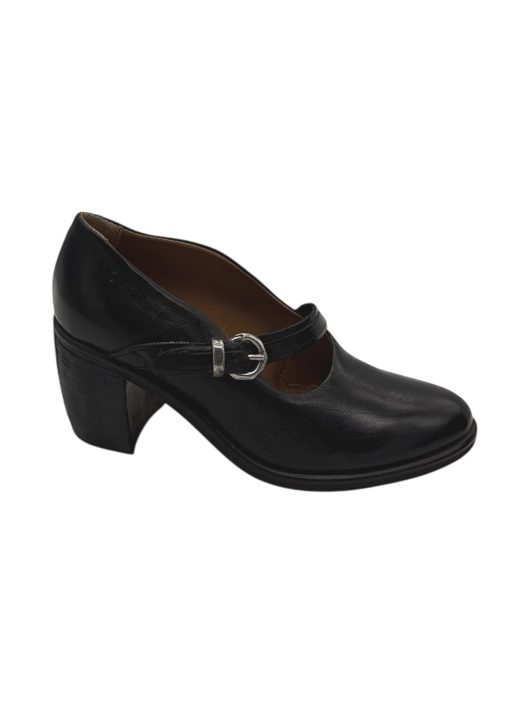 Scarpa pelle donna AS98 Black - B82116 -