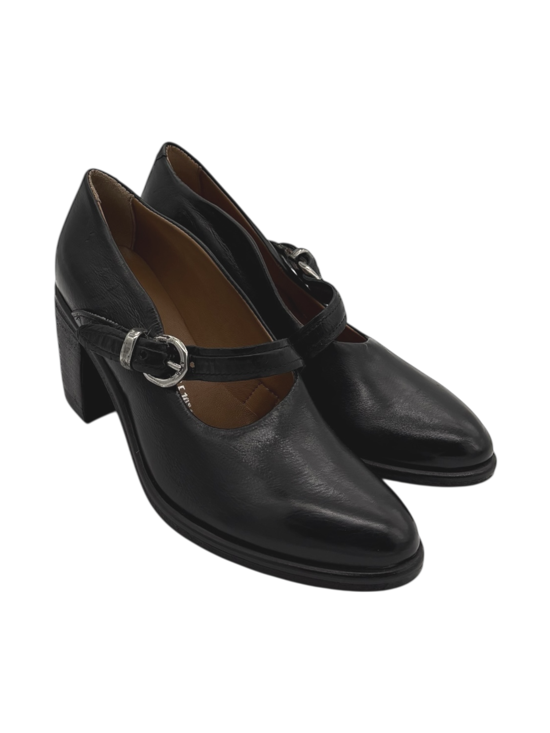 Scarpa pelle donna AS98 Black - B82116 -