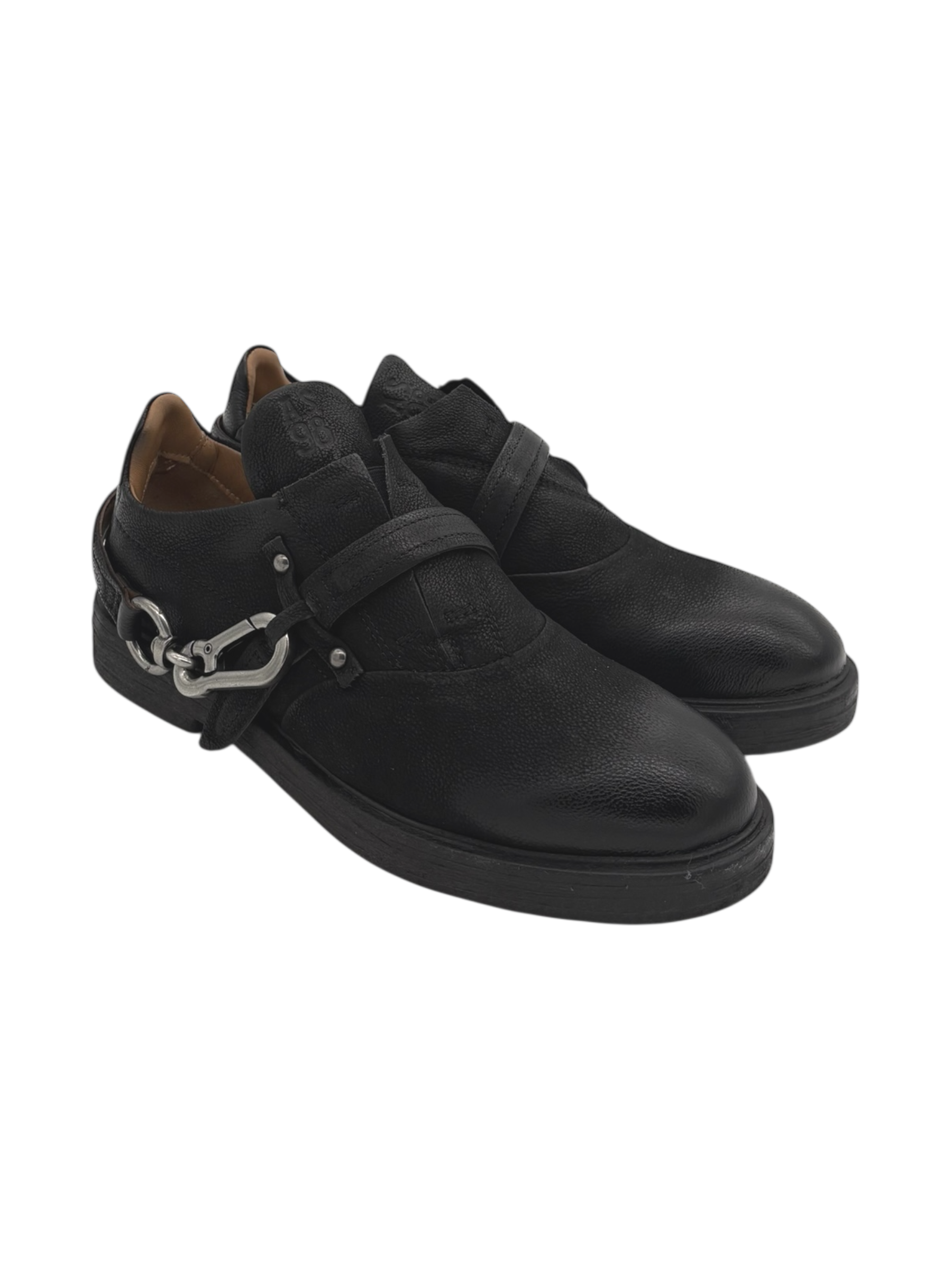 Scarpa pelle donna AS98 Black - C17108 -