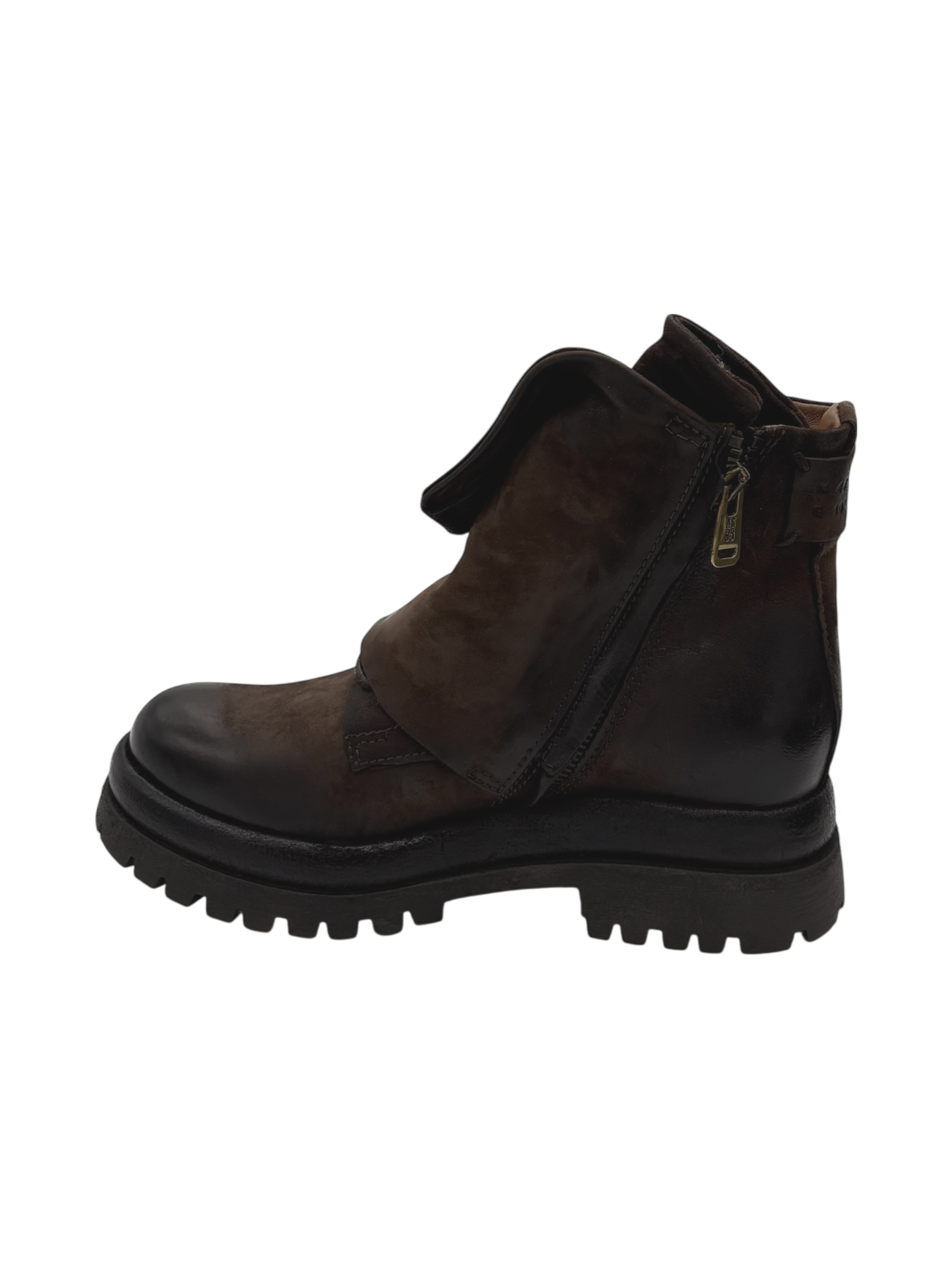 Scarpa pelle donna AS98 Ebano - B51210 -