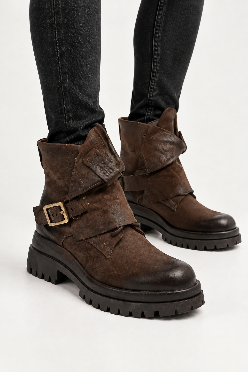 Scarpa pelle donna AS98 Ebano - B51210 -
