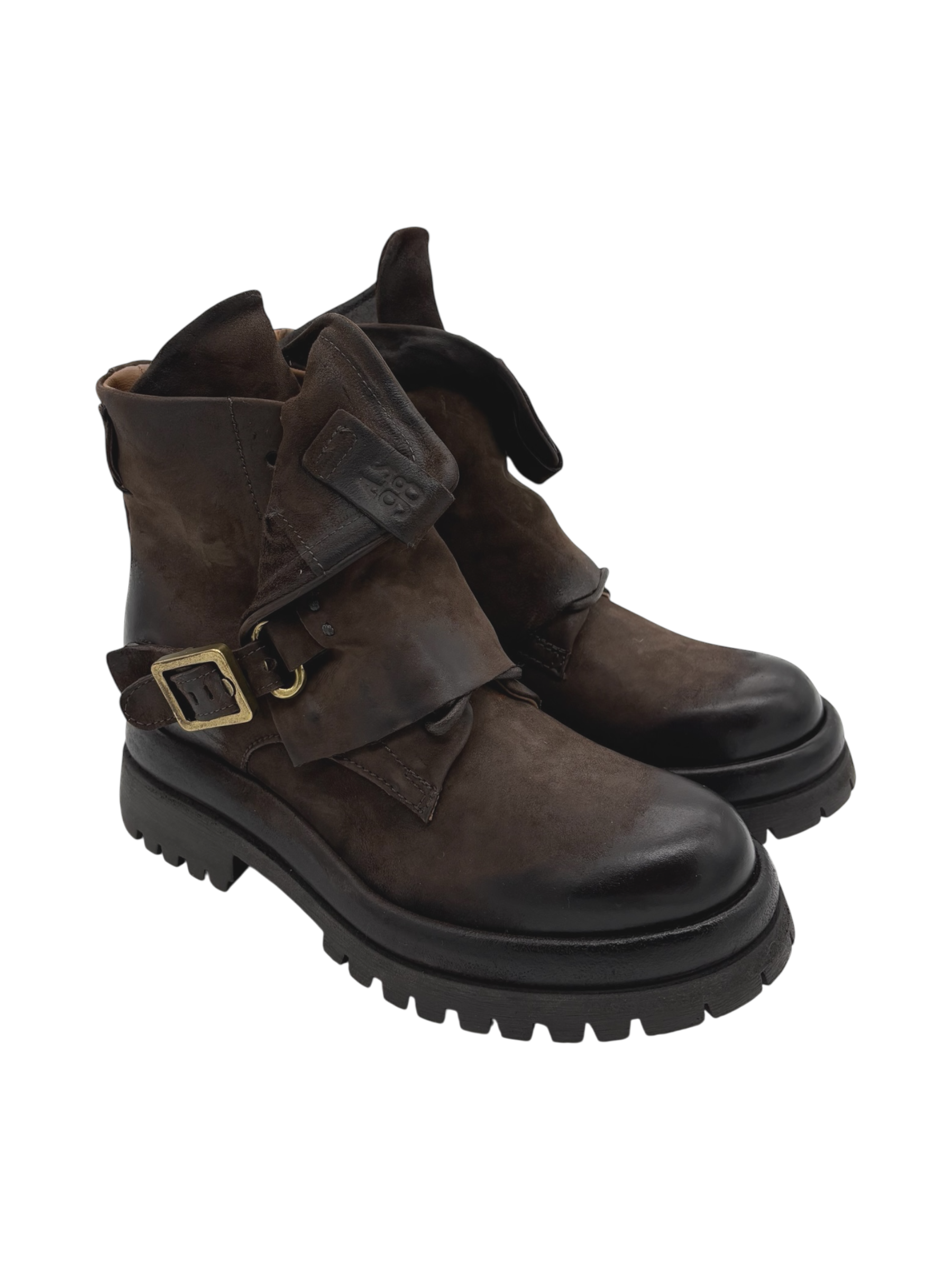Scarpa pelle donna AS98 Ebano - B51210 -