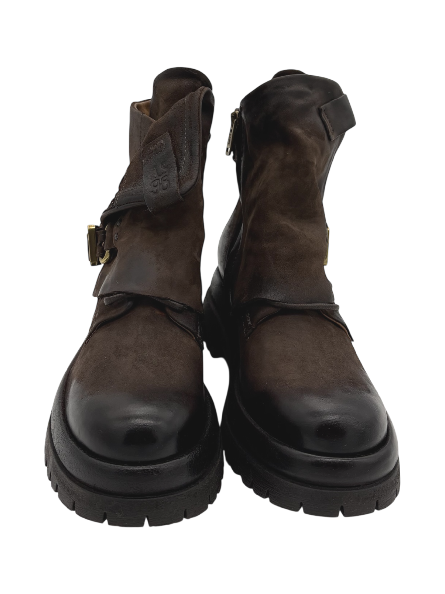 Scarpa pelle donna AS98 Ebano - B51210 -