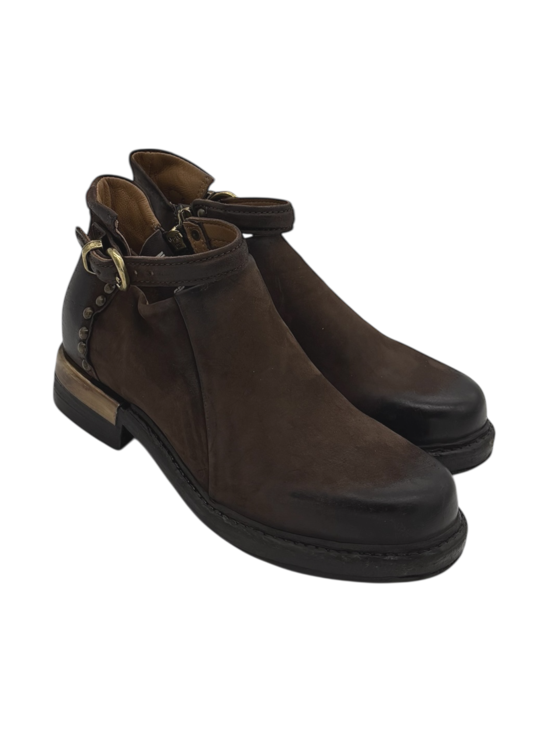 Scarpa pelle donna AS98 Ebano - B80233 -