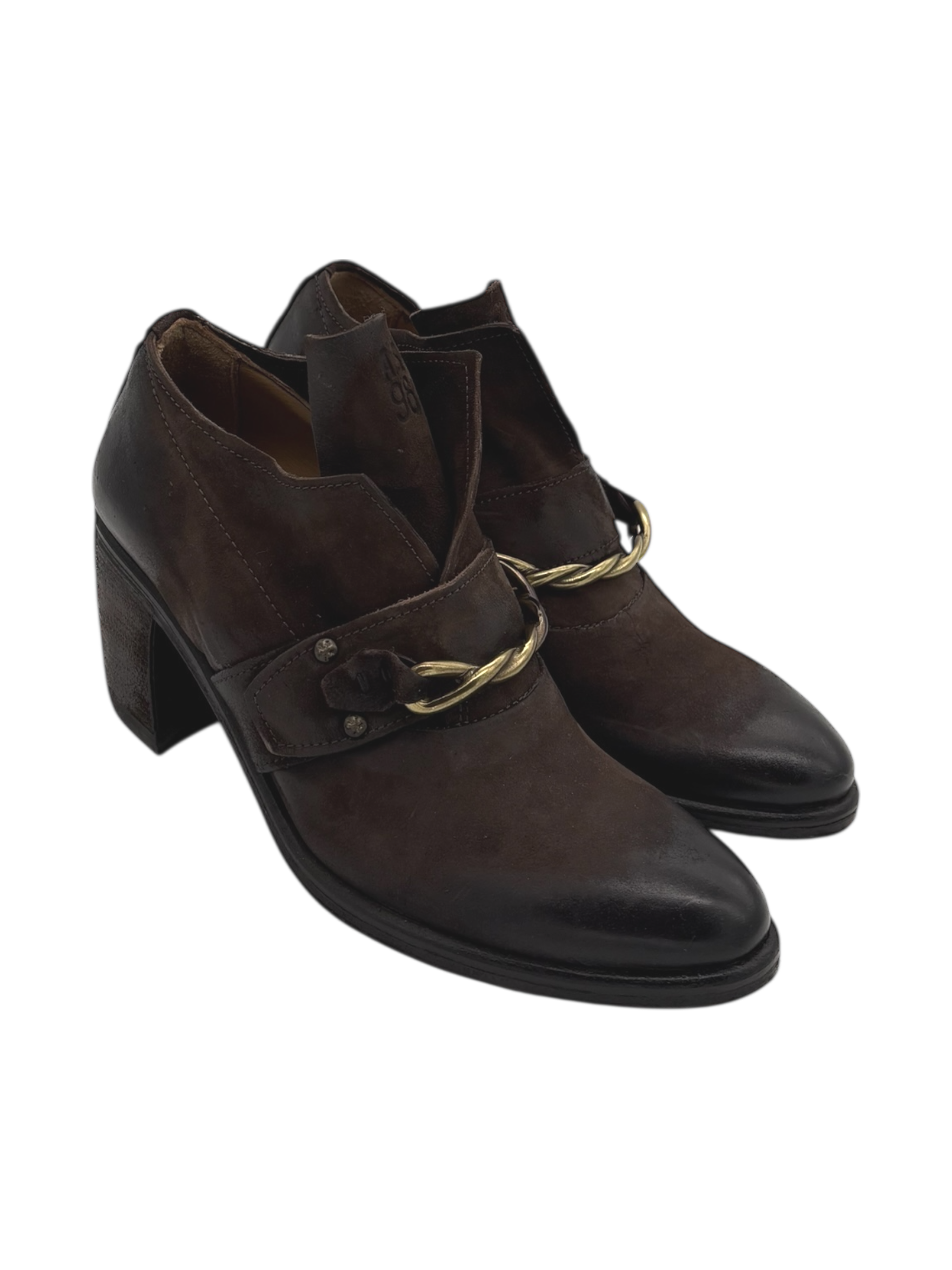 Scarpa pelle donna AS98 Ebano - B82115 -