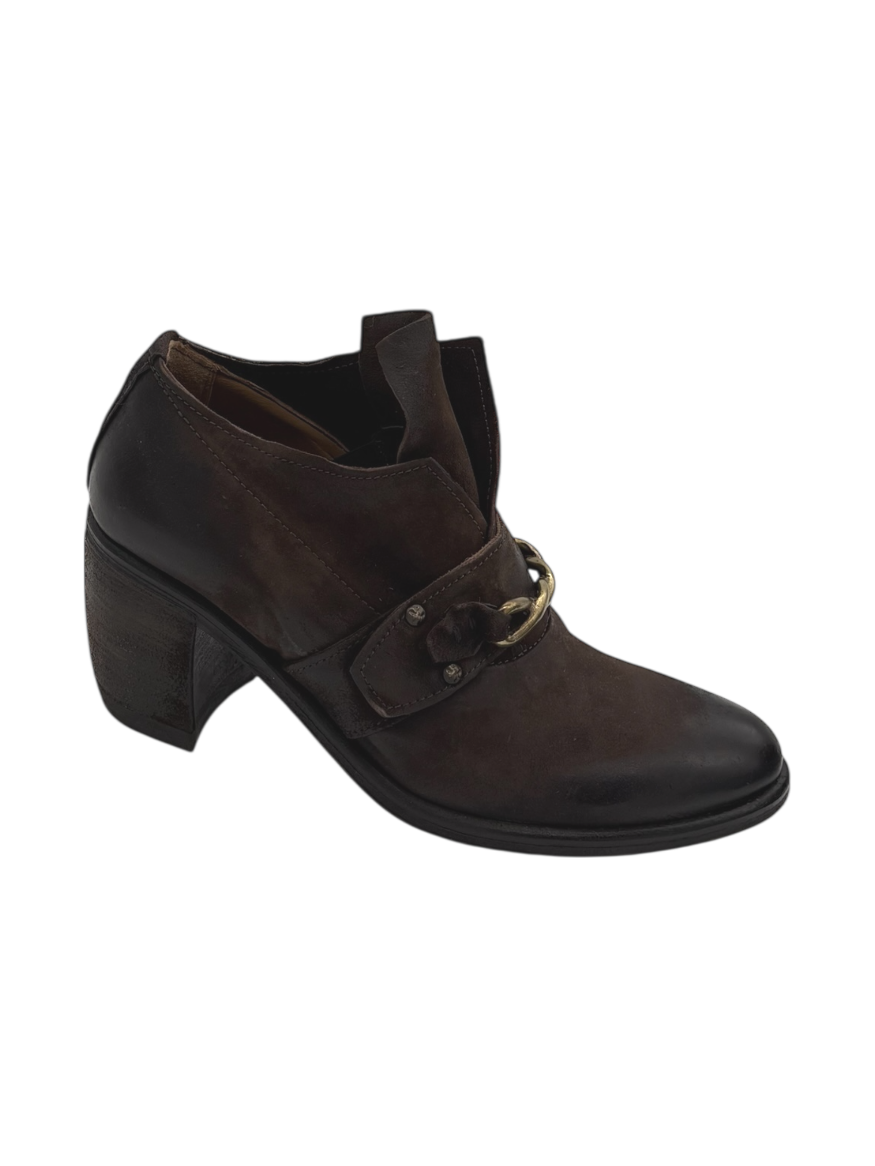 Scarpa pelle donna AS98 Ebano - B82115 -
