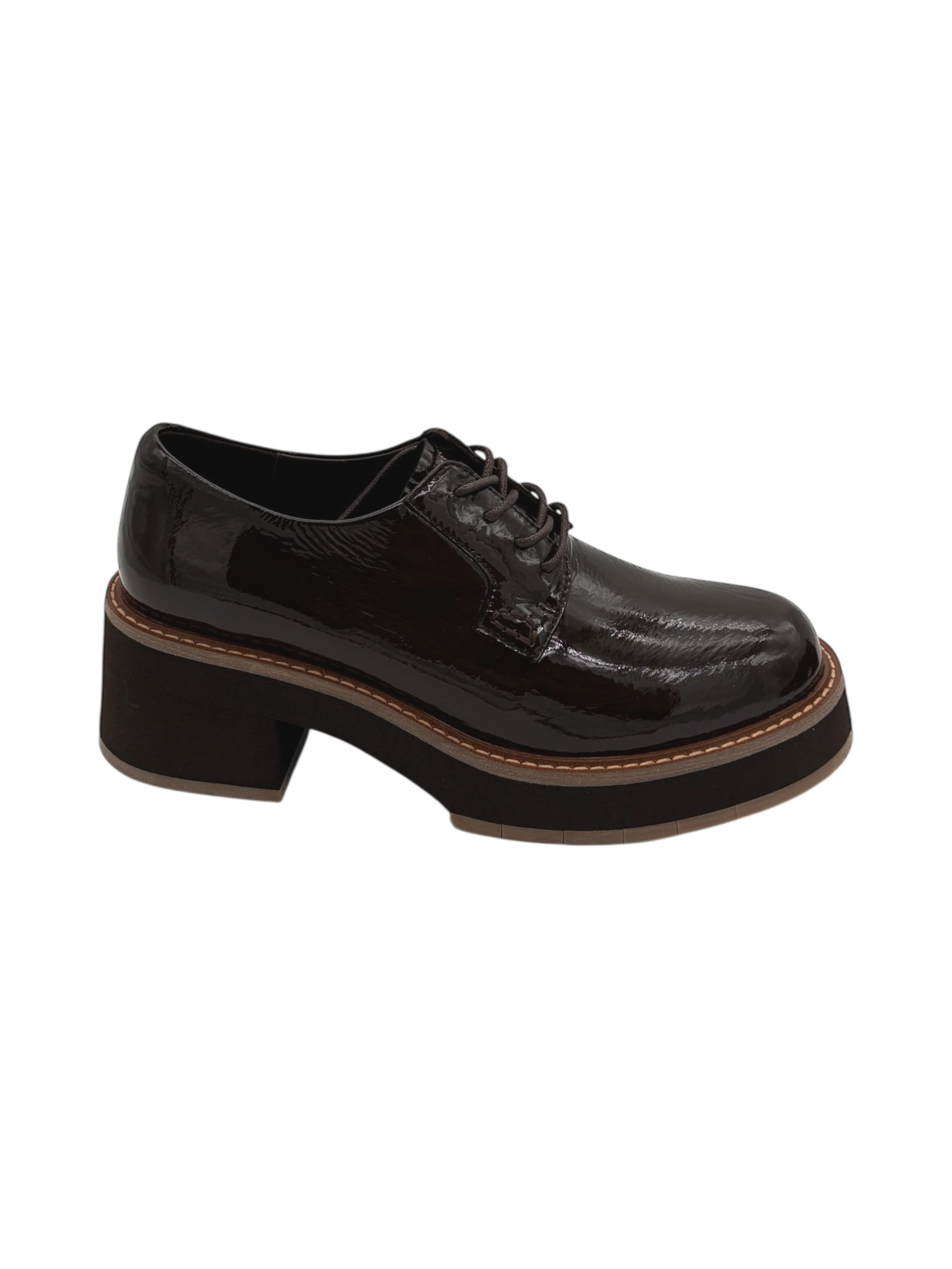 Scarpa pelle donna Miss Olivia Coffee - Paloma D4 -