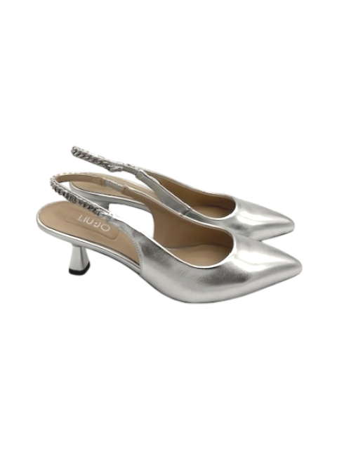 Slingback LIU JO metallic silver - Sandie 08 -