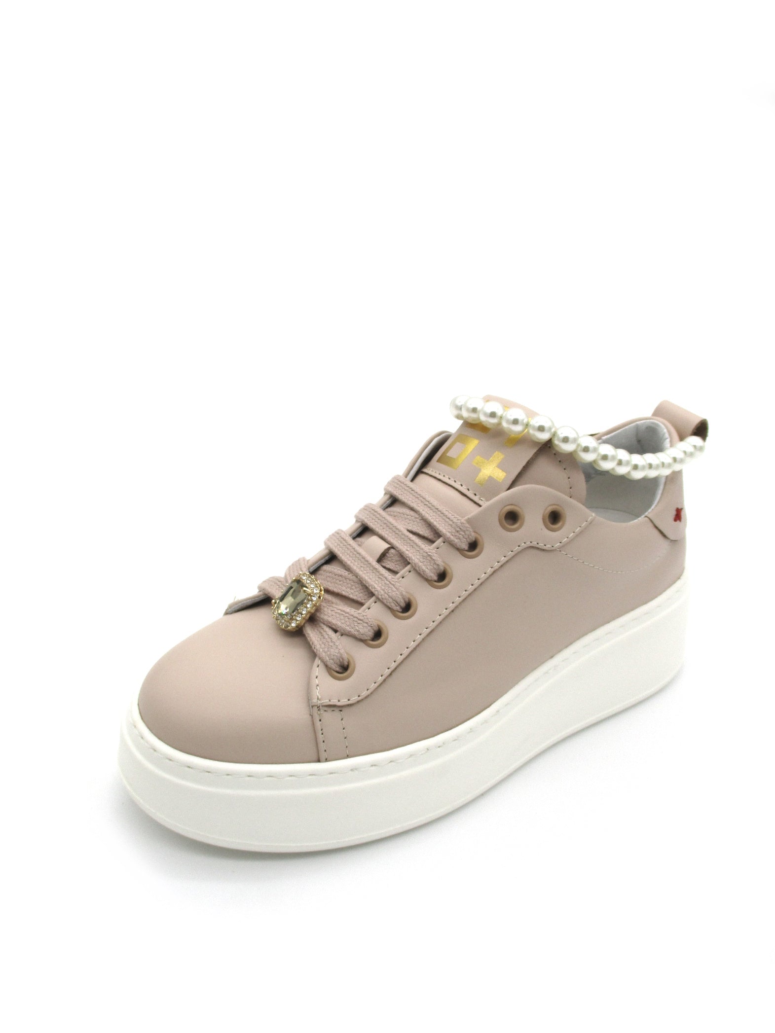 Sneaker pelle donna GIO+ PIA 13C combi Perla