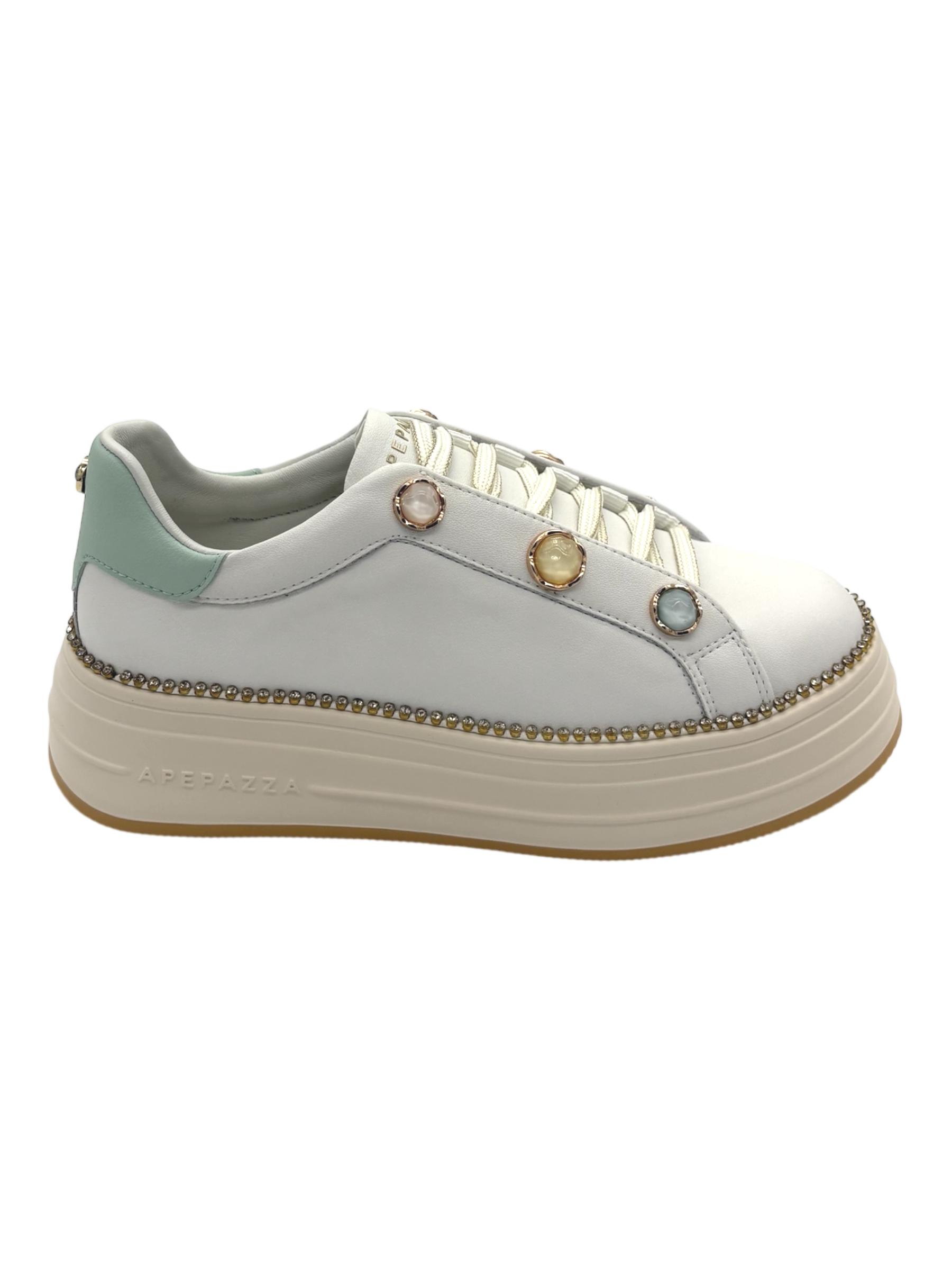 Sneakers donna Apepazza White Aqua  -Lifty 24-