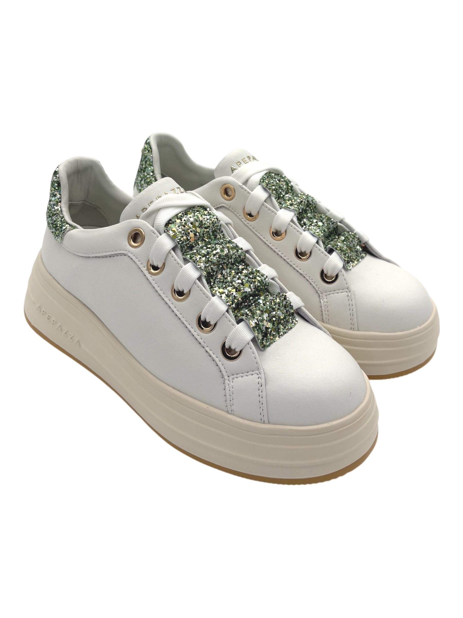 Sneakers donna Apepazza White Green  -Lifty 28-