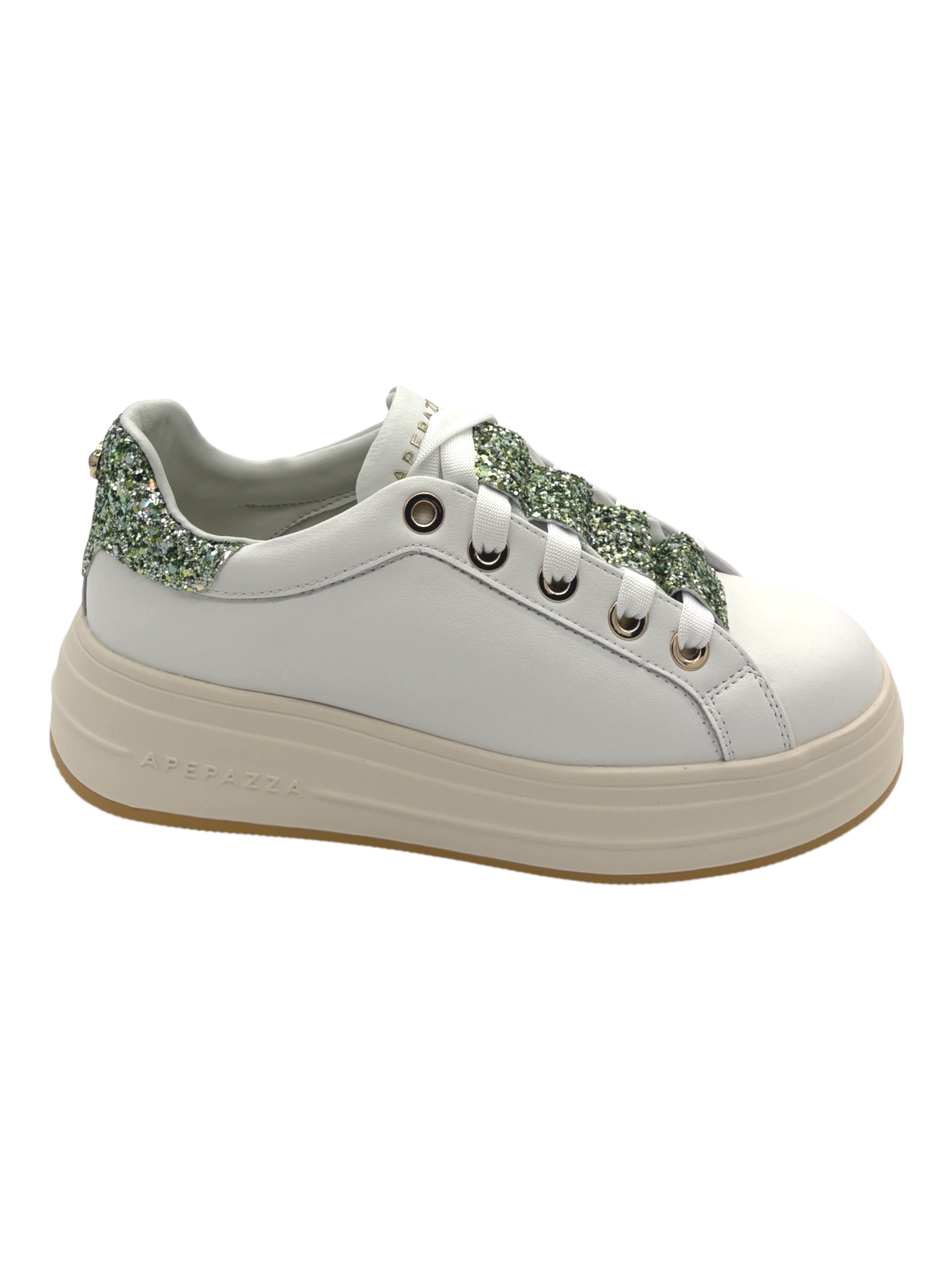 Sneakers donna Apepazza White Green  -Lifty 28-
