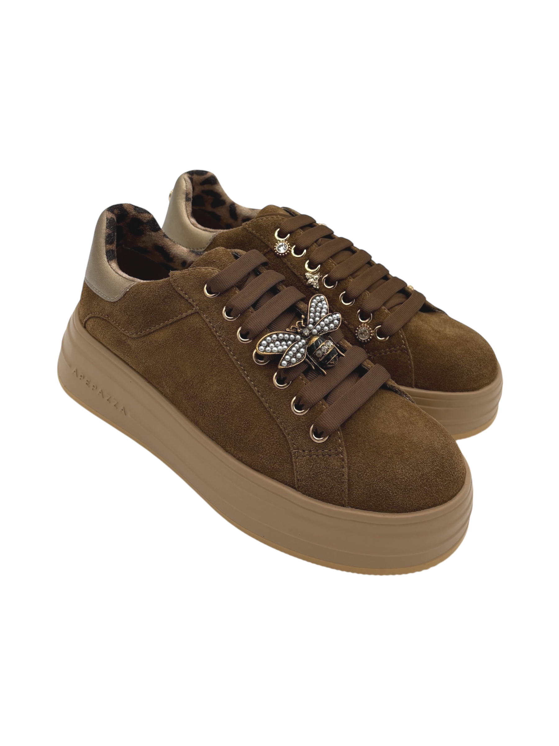 Sneakers donna Apepazza Cognac  -Lilla-