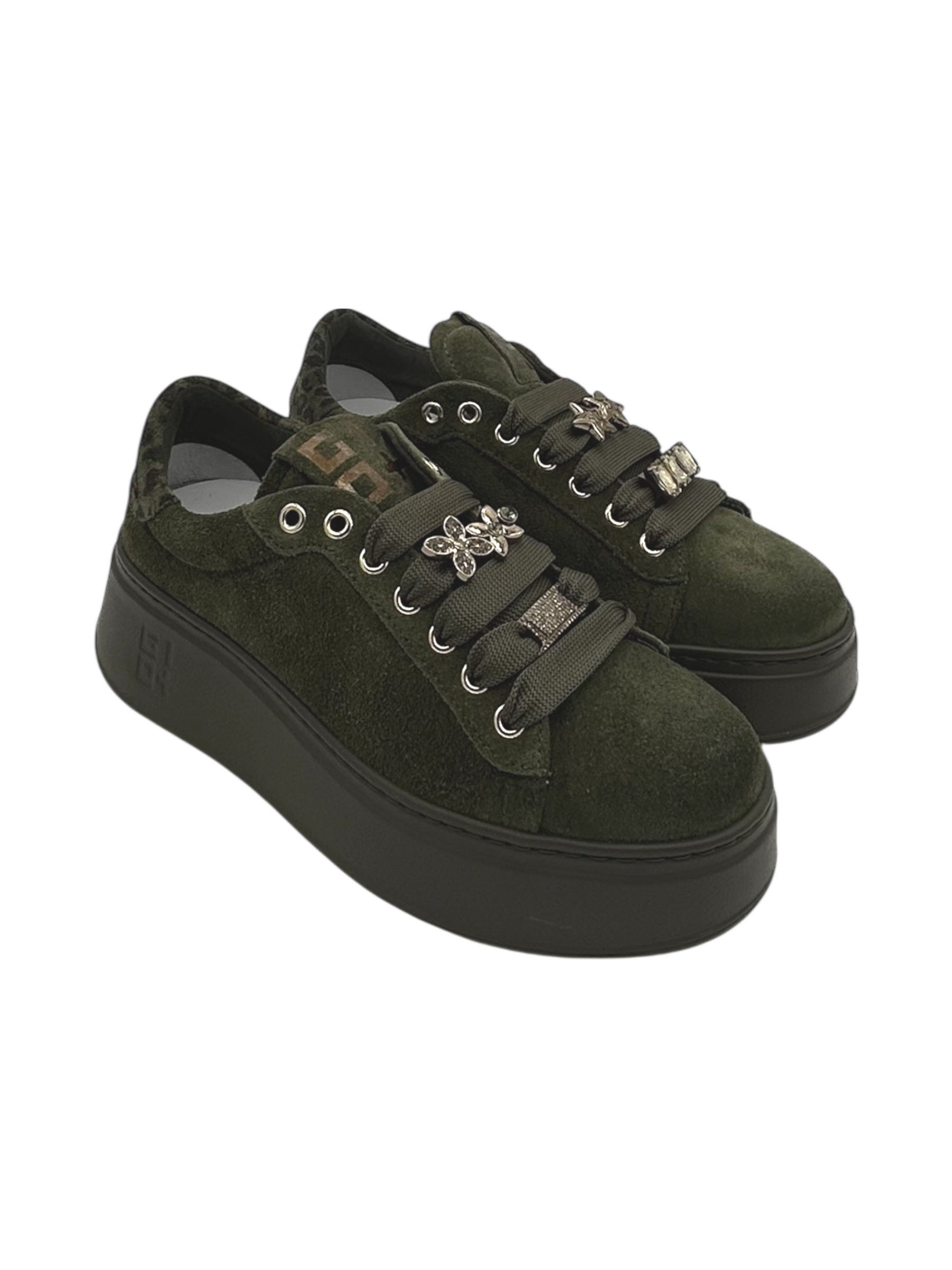 Sneakers camoscio donna GIO+ Green - PIA 402A -