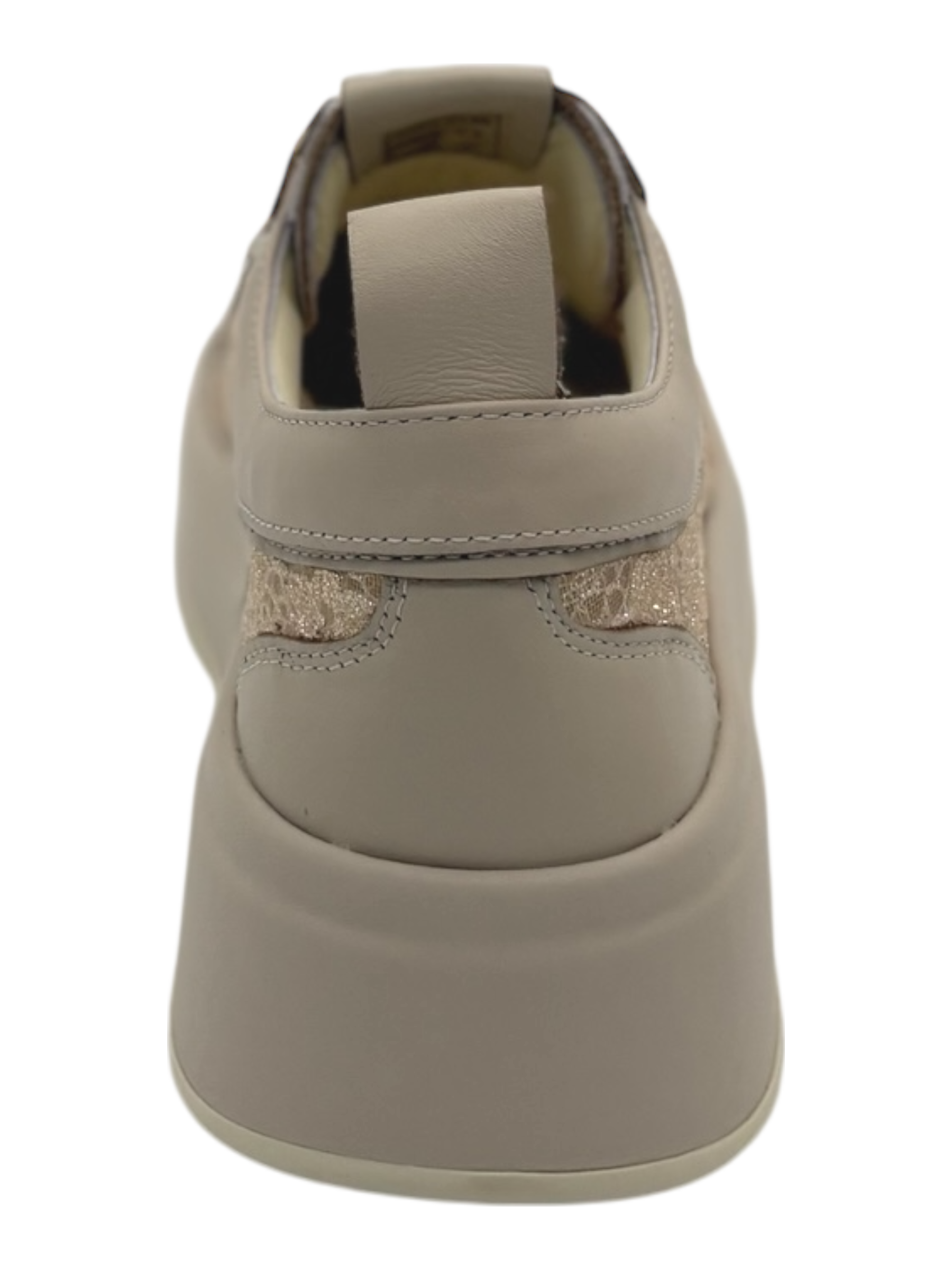 Sneakers pelle donna GIO+ combi Pizzo -Oliva 58A -