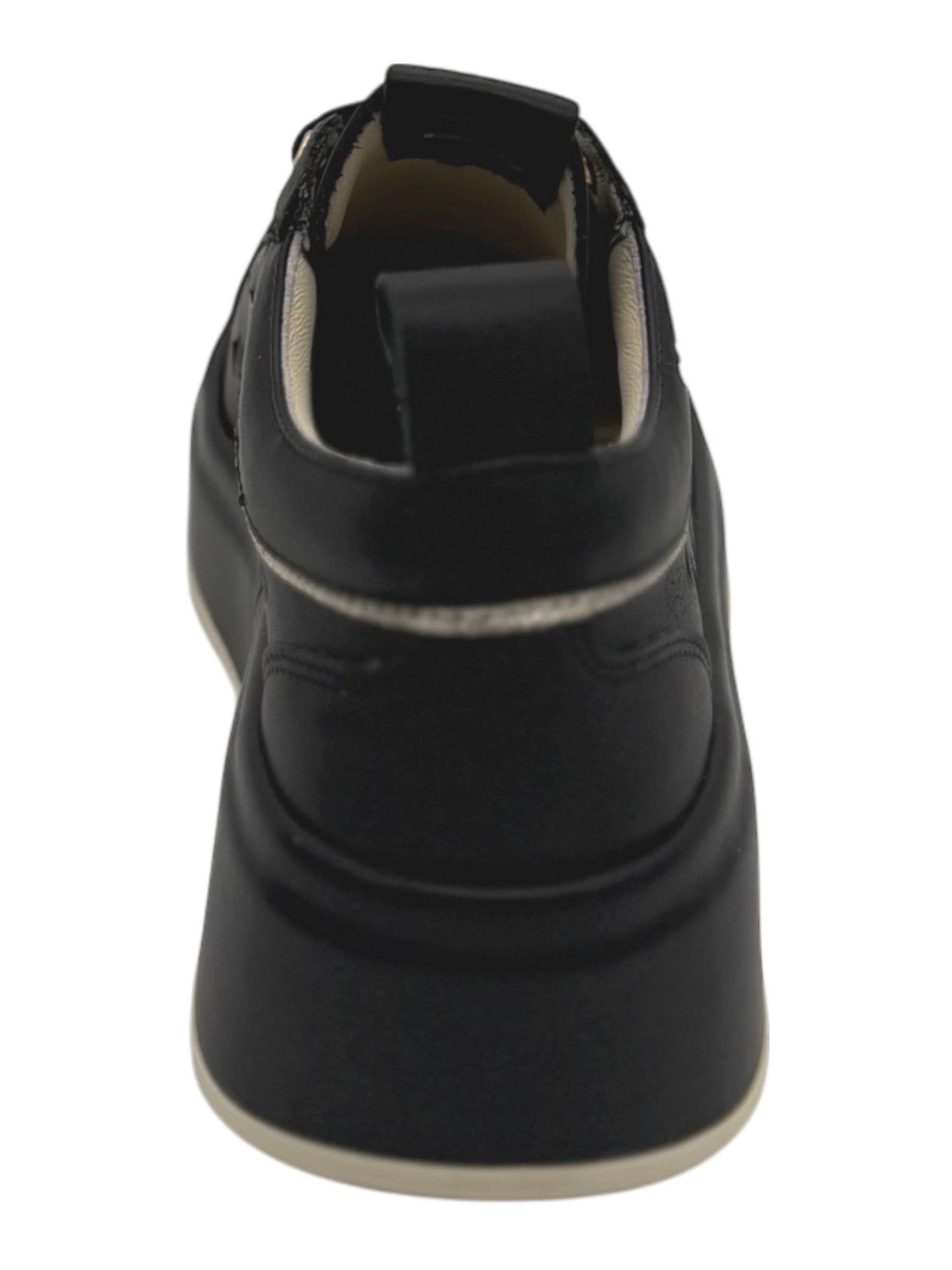 Sneakers pelle donna GIO+ Combi Laser Black -Oliva 52B -