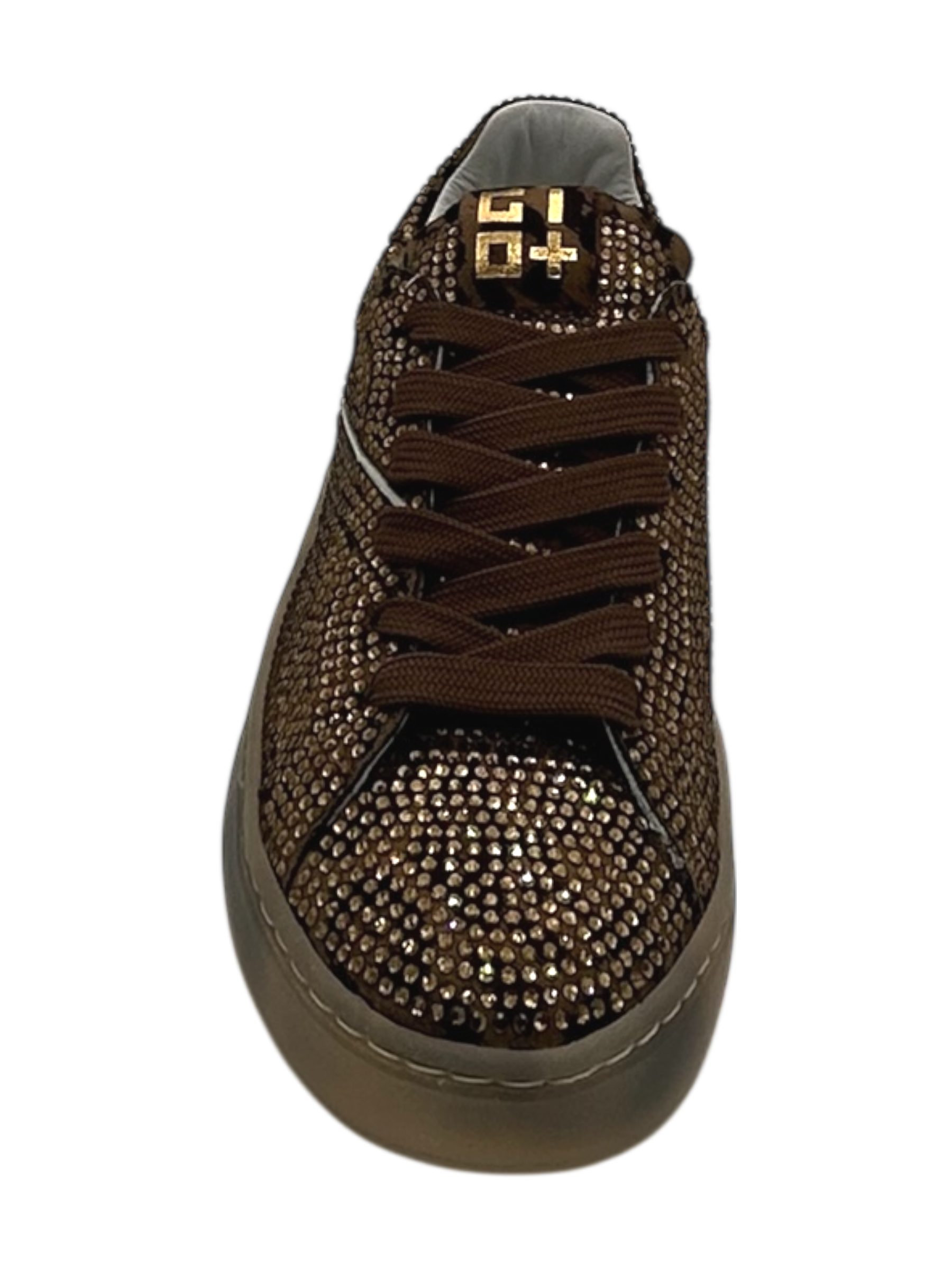 Sneakers pelle donna GIO+ Combi strass - Blue50S -