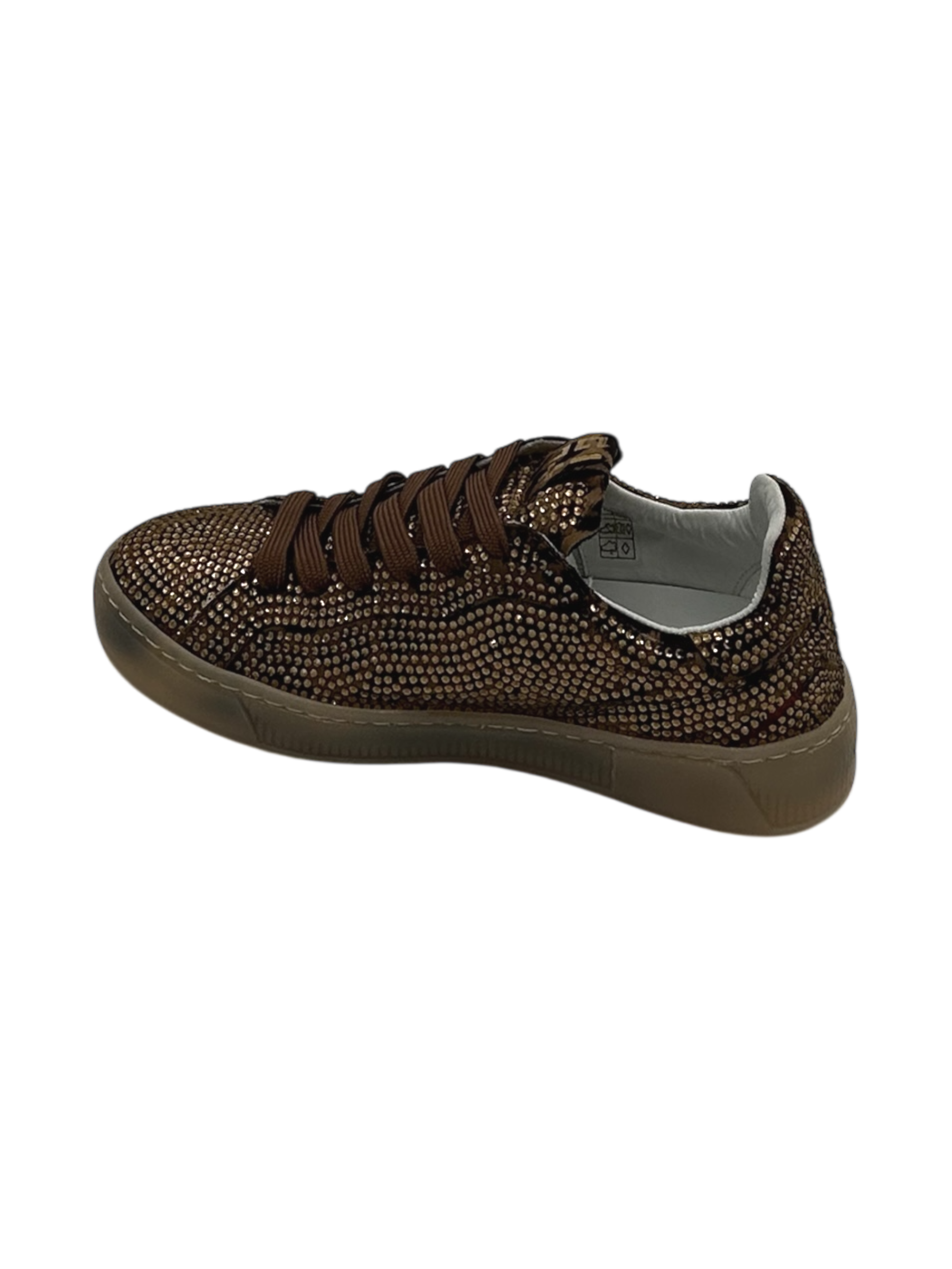 Sneakers pelle donna GIO+ Combi strass - Blue50S -