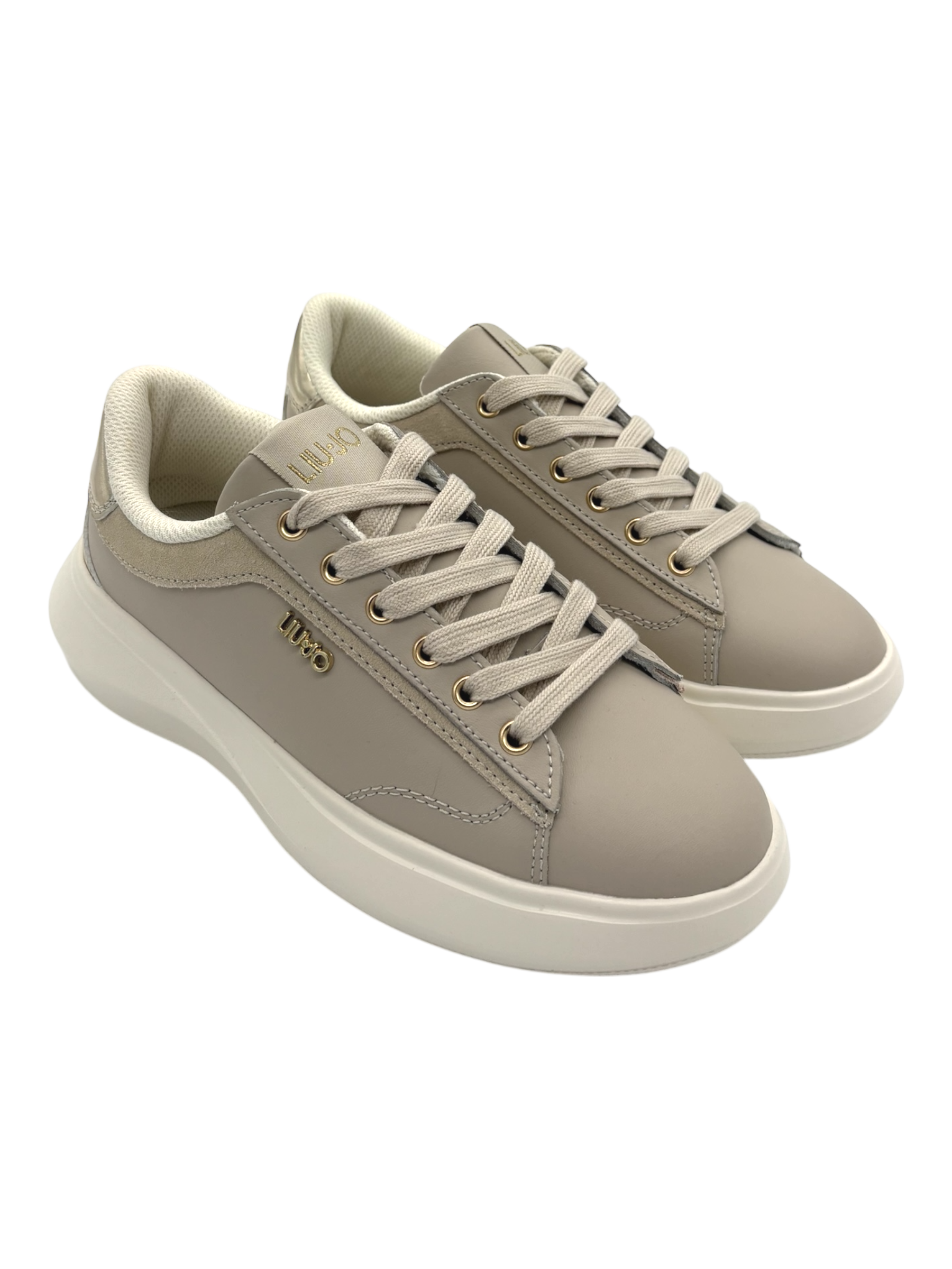 Sneakers pelle LIUJO Beige -Casper 01-