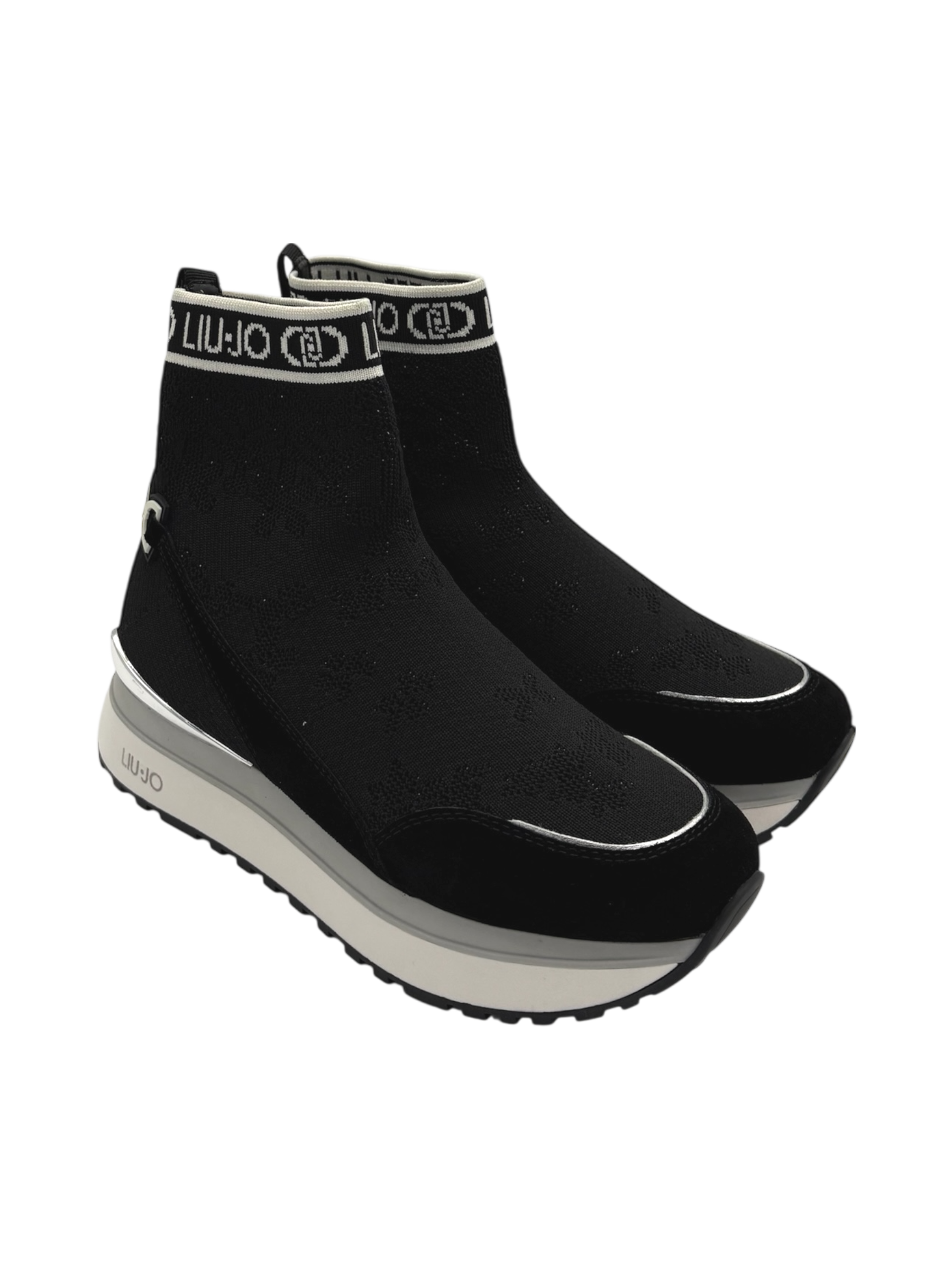 Sneakers pelle LIUJO Black  - Maxi Wonder 93 -