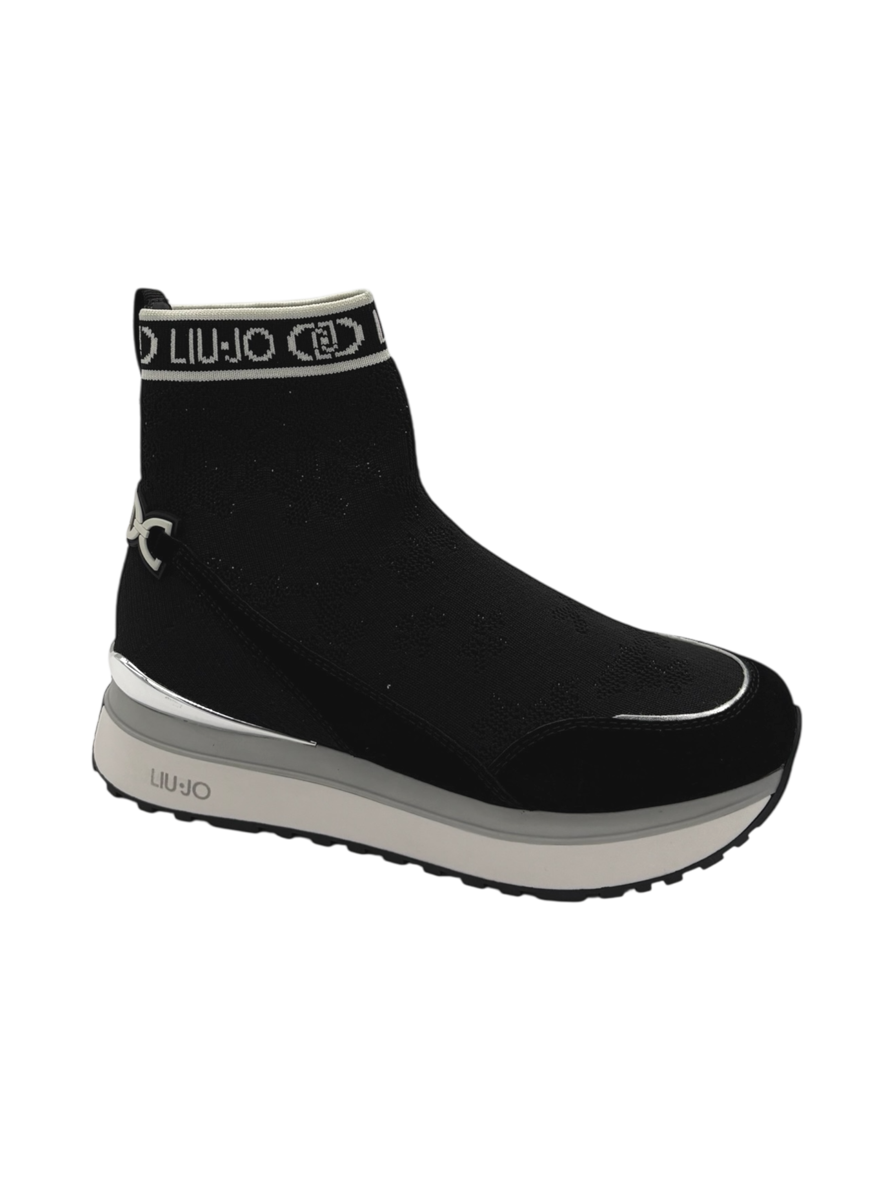 Sneakers pelle LIUJO Black  - Maxi Wonder 93 -