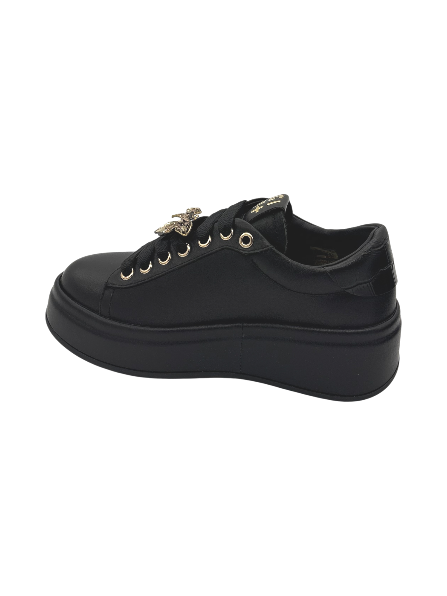Sneakers pelle donna GIO+ Combi Black Oliva 130
