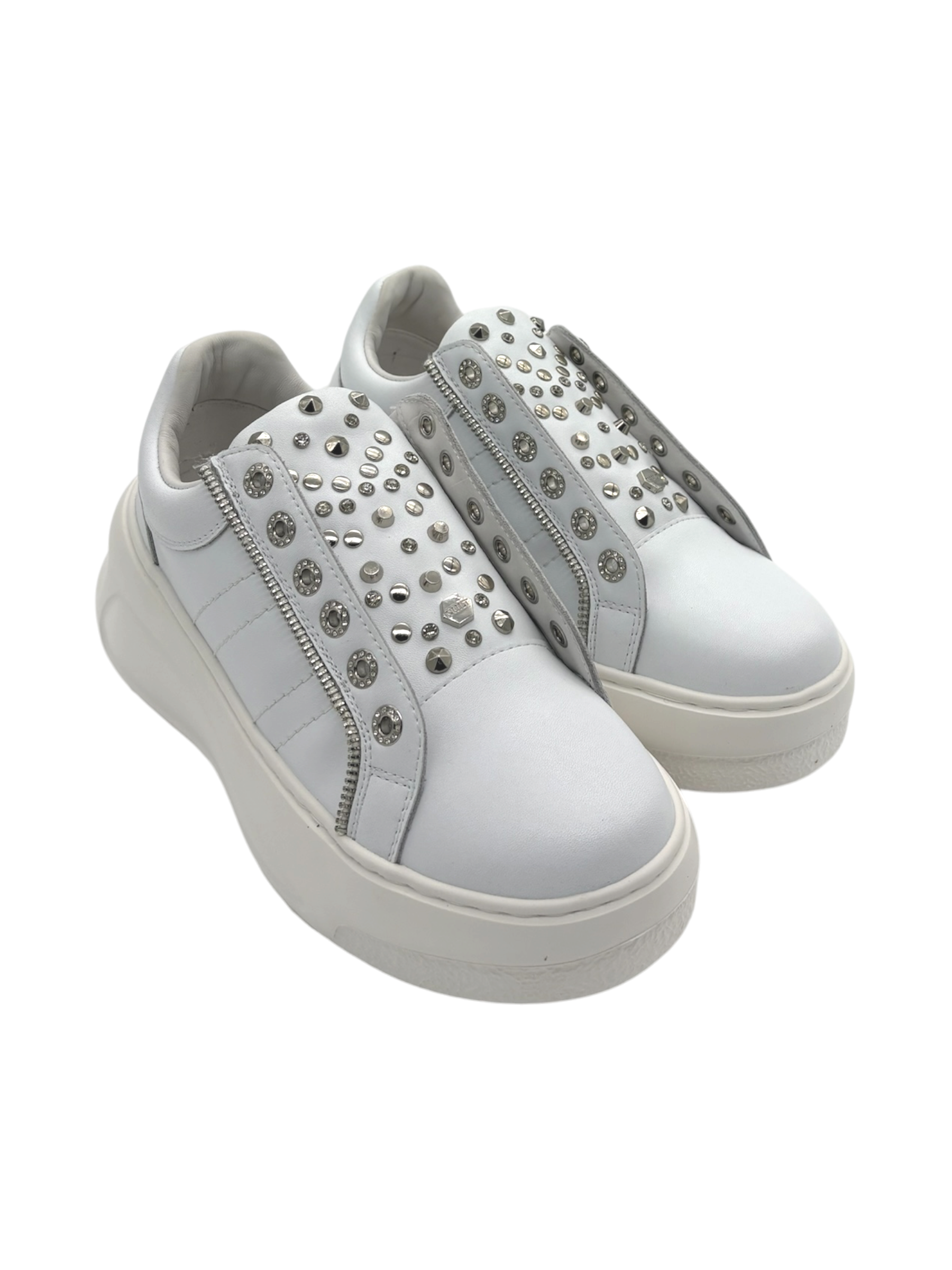 Sneakers pelle donna CULT White - Nirvana 4843