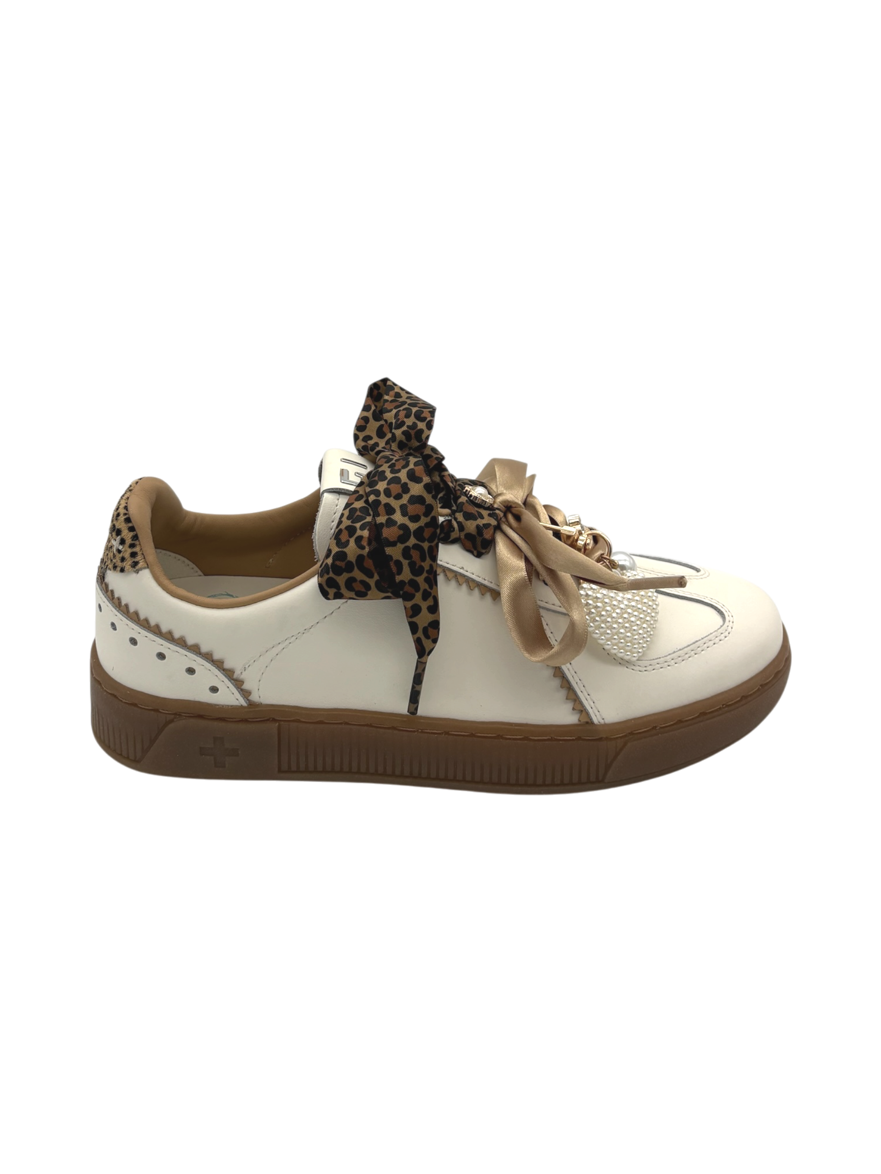 Sneakers pelle donna GIO+ Combi White-Blue 1030