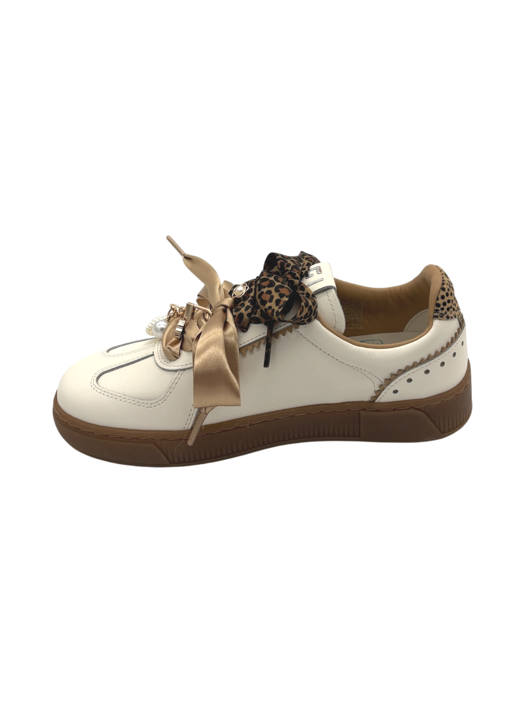 Sneakers pelle donna GIO+ Combi White-Blue 1030