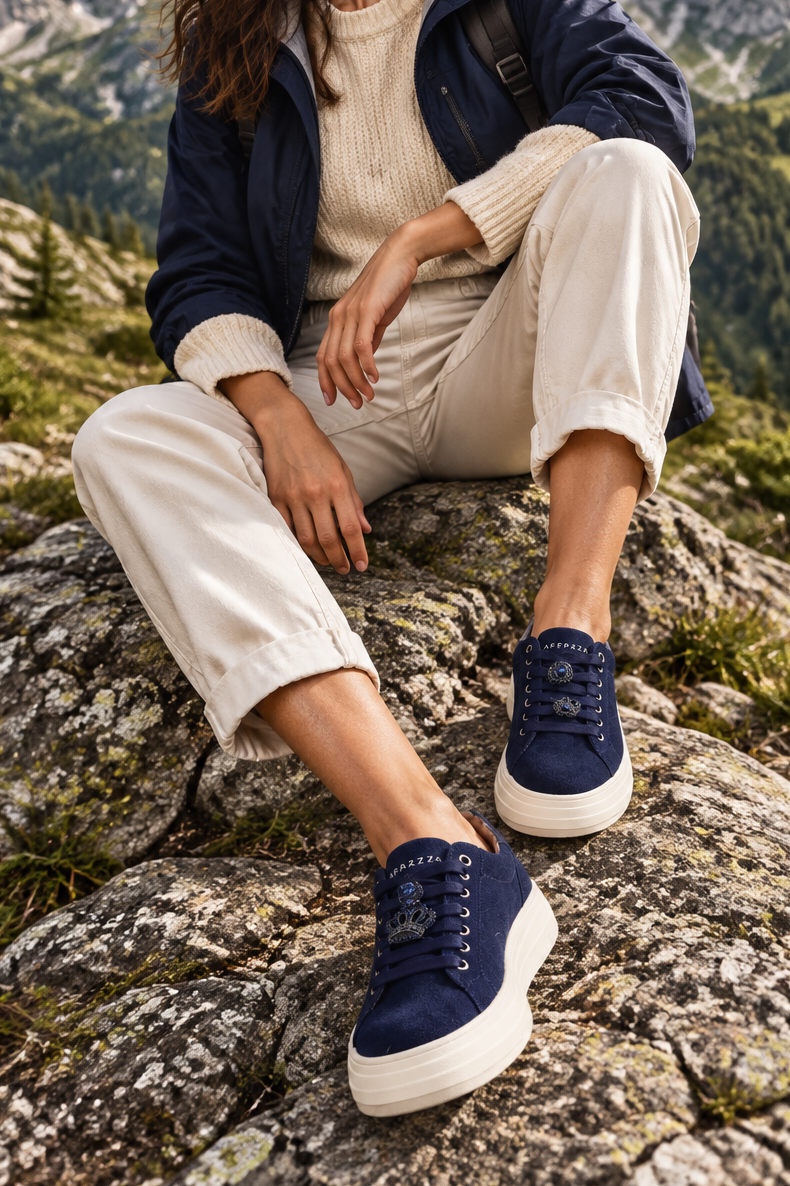 Sneakers donna Apepazza Lifty 34 Blu Navy