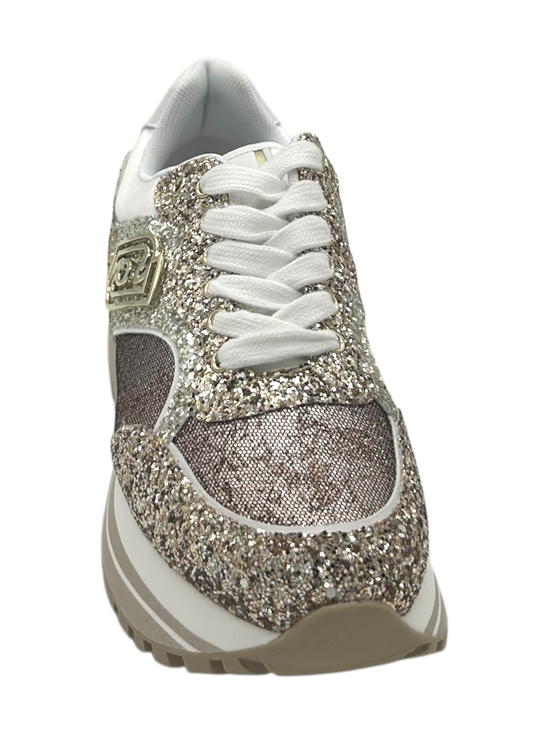 Sneakers LIUJO Glitter Gold  - Maxi Wonder 73 -