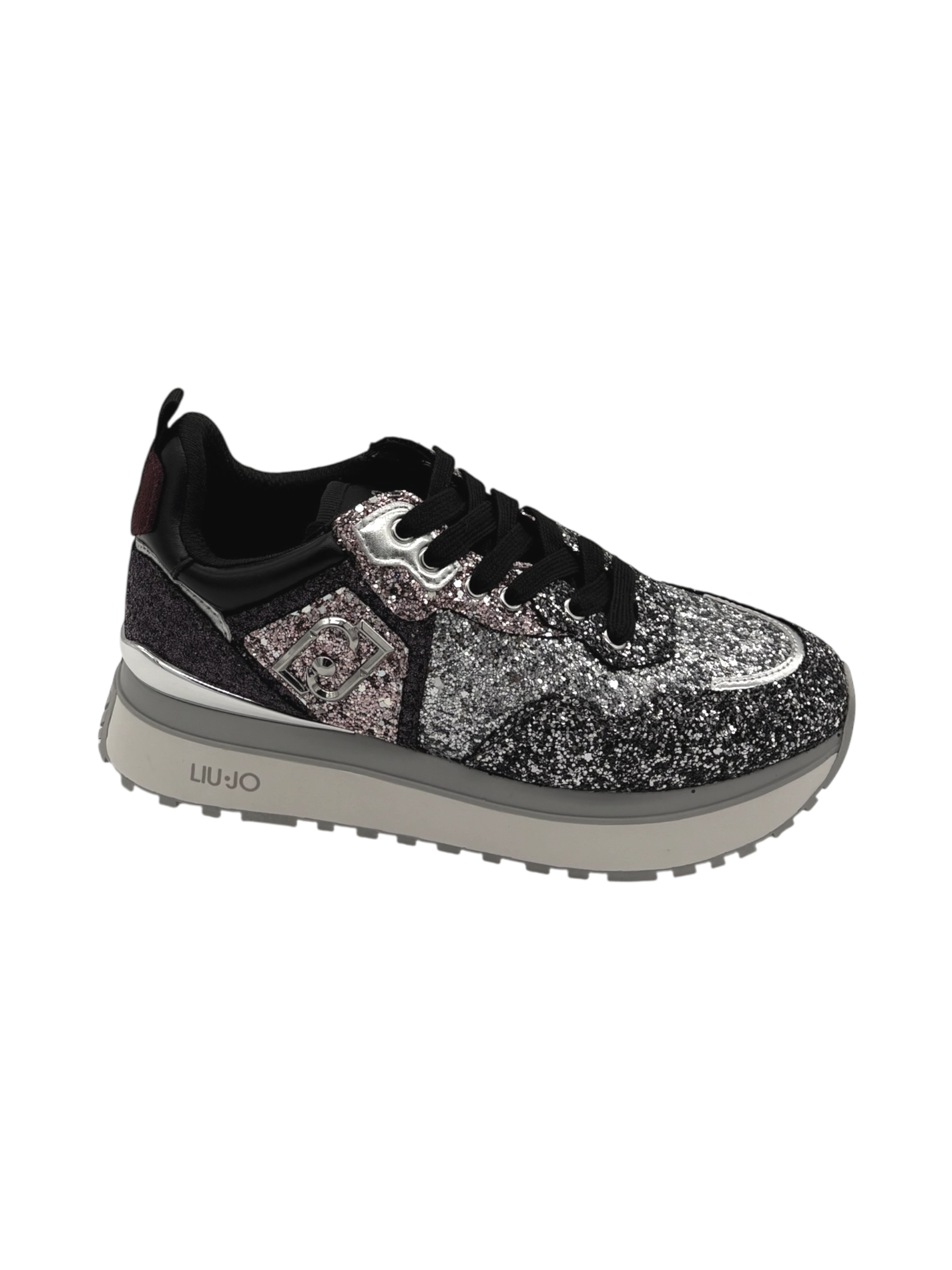 Sneakers LIUJO  Glitter Silver Amarone  - Maxi Wonder 01 -