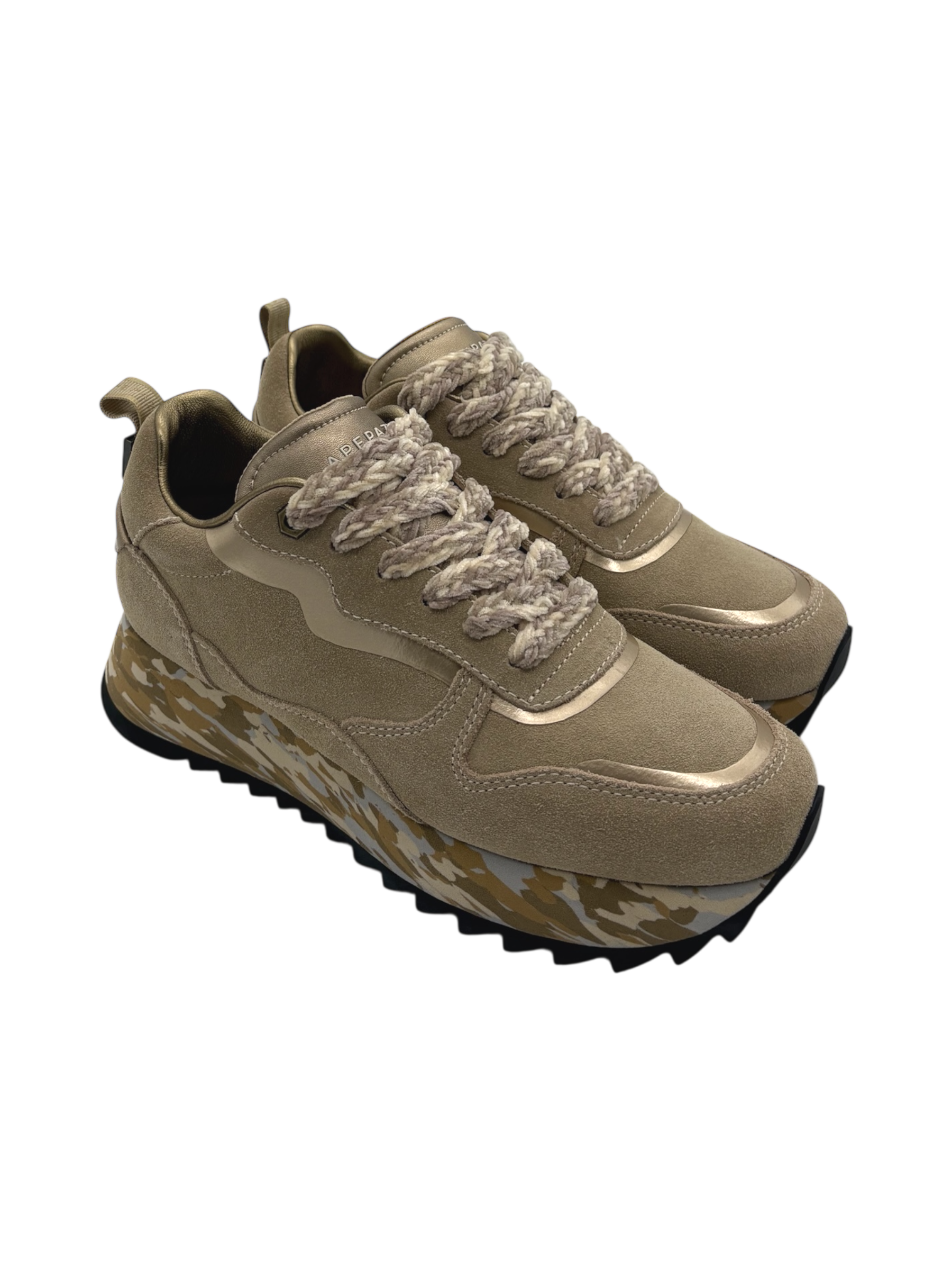 Sneakers donna Apepazza Camouflage Beige  -Fiona-