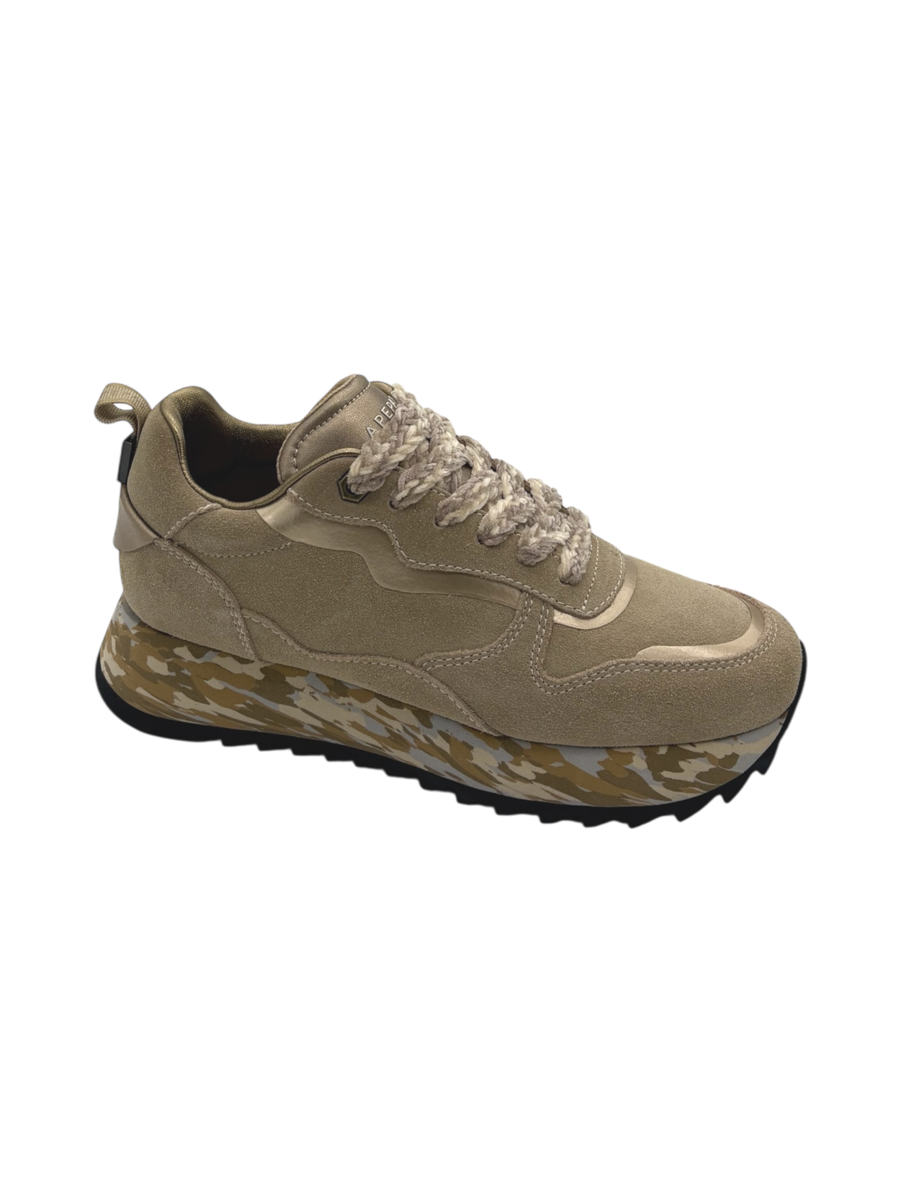 Sneakers donna Apepazza Camouflage Beige  -Fiona-