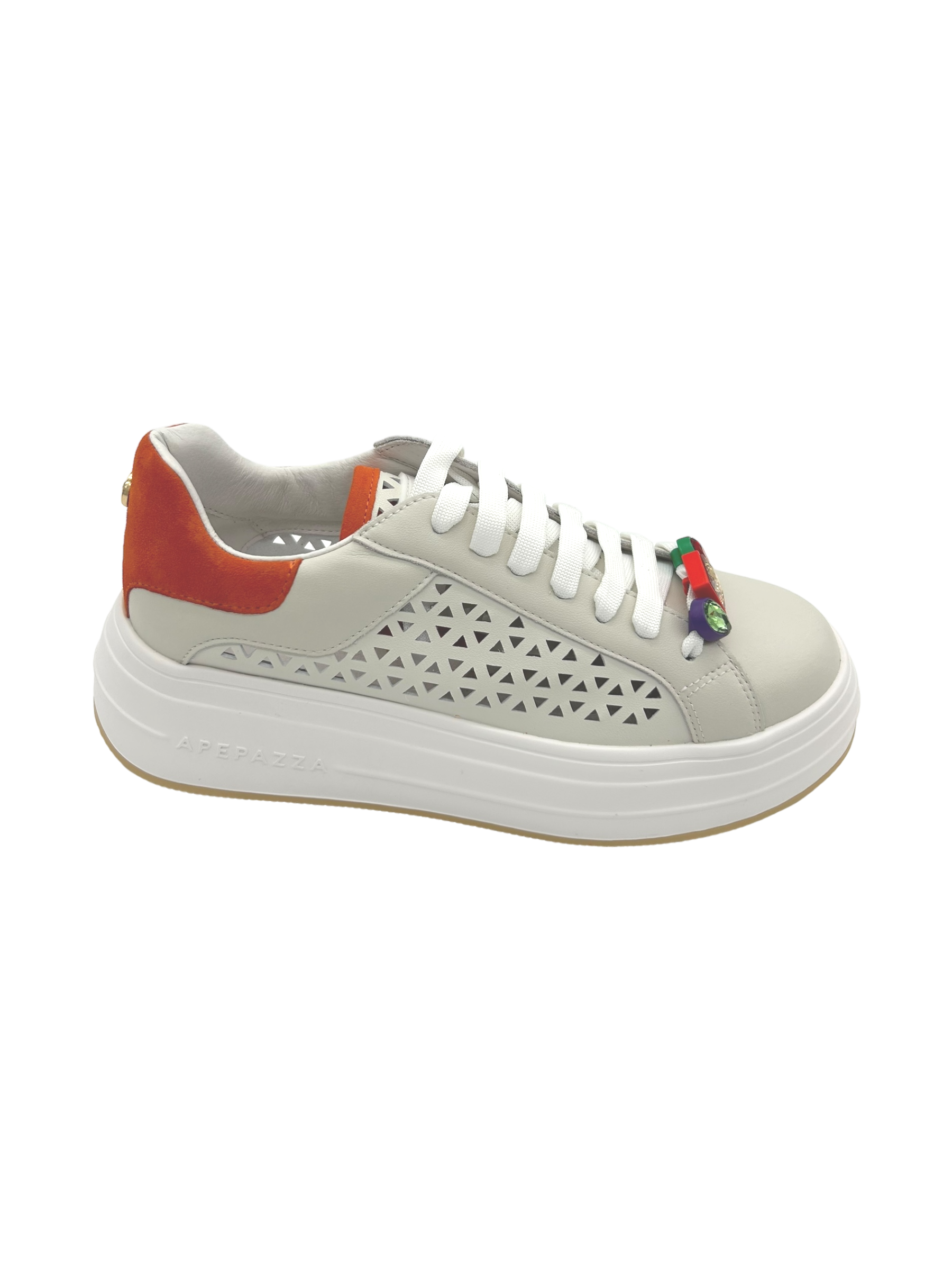 Sneakers donna Apepazza Lamb Orange - Lara -