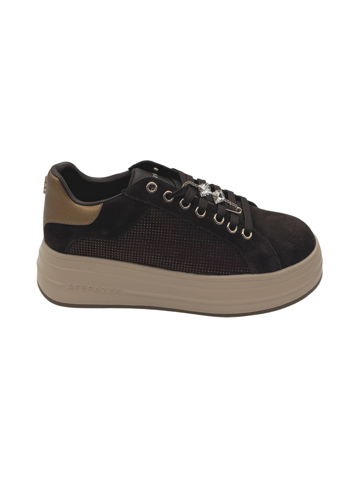 Sneakers donna Apepazza Lifty 15 Spilla Dark Brown