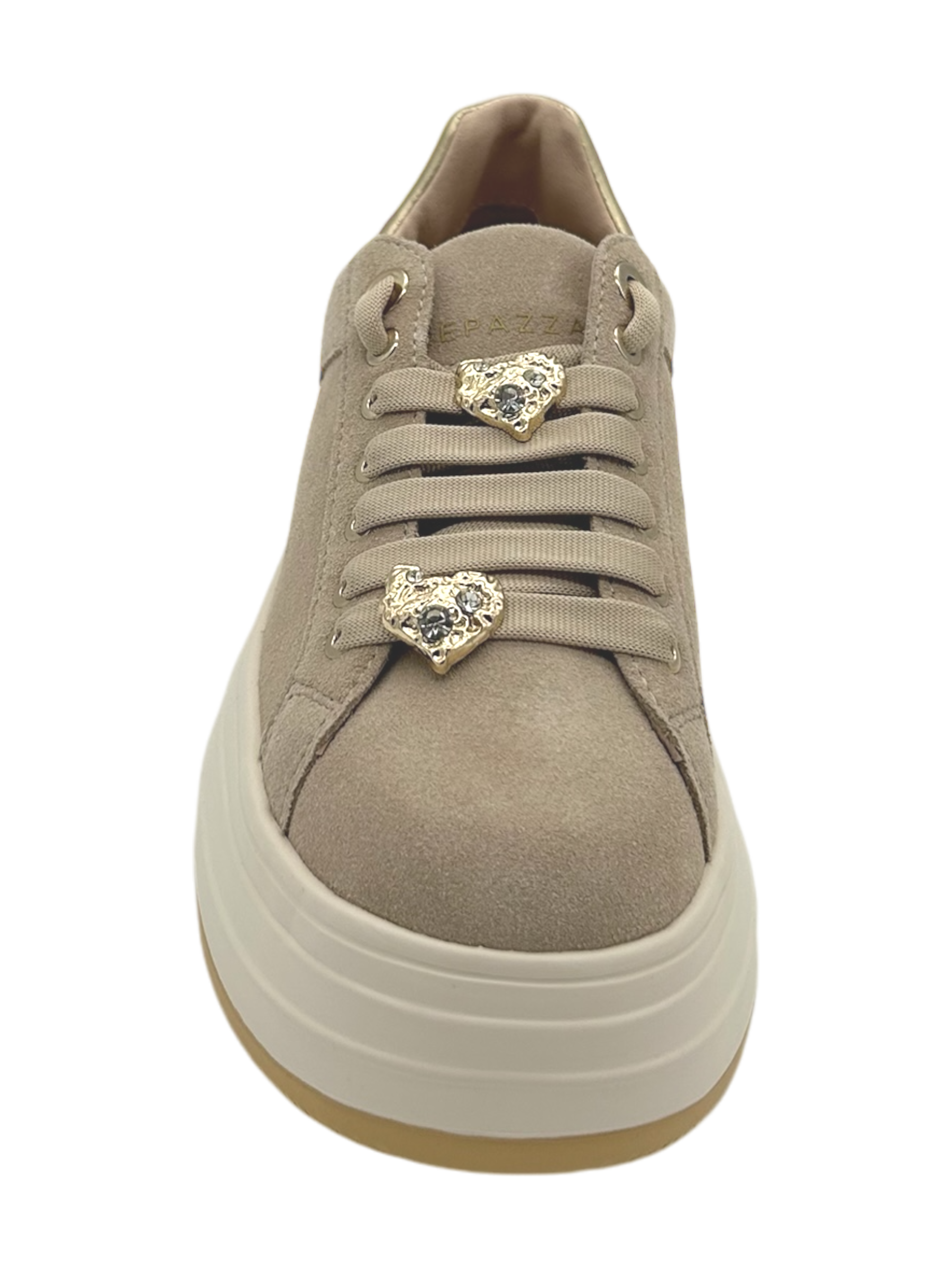 Sneakers donna Apepazza pelle scamosciata Beige - Lucrezia -