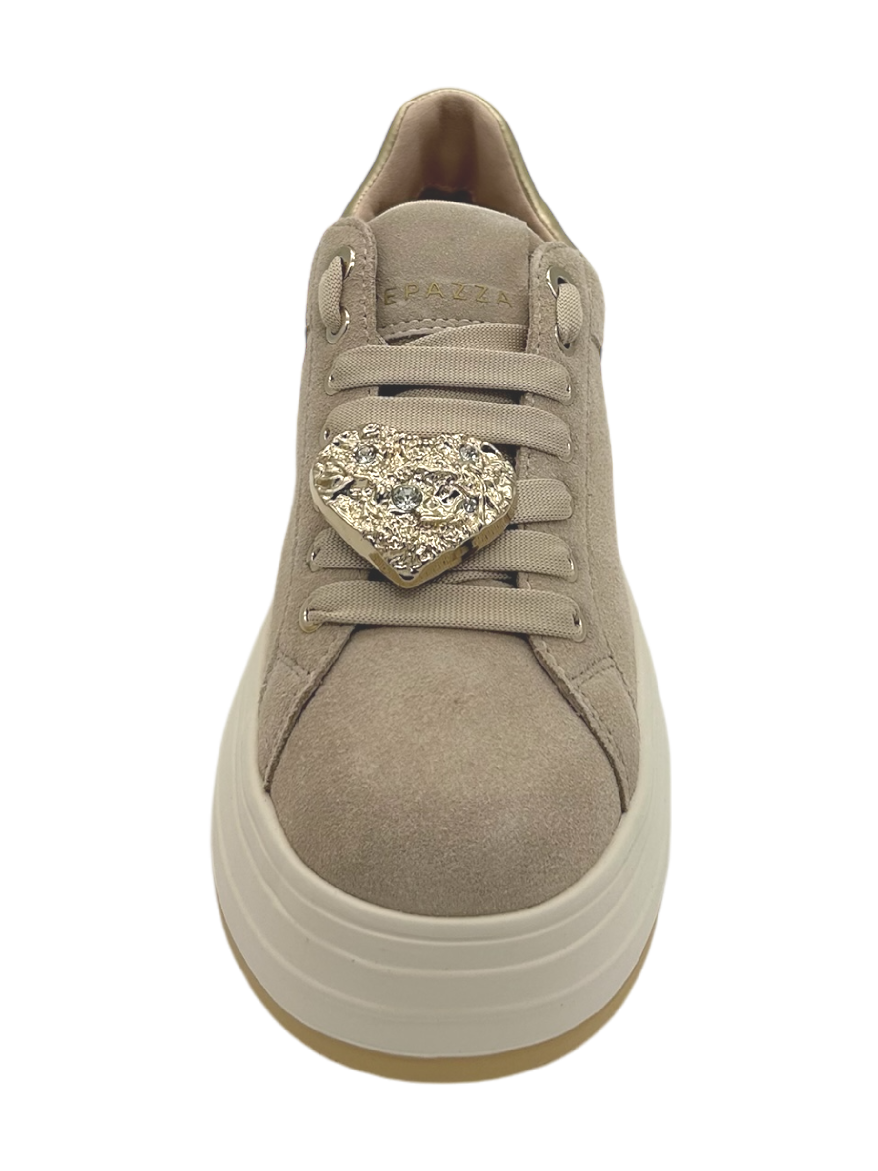 Sneakers donna Apepazza pelle scamosciata Beige - Lucrezia -