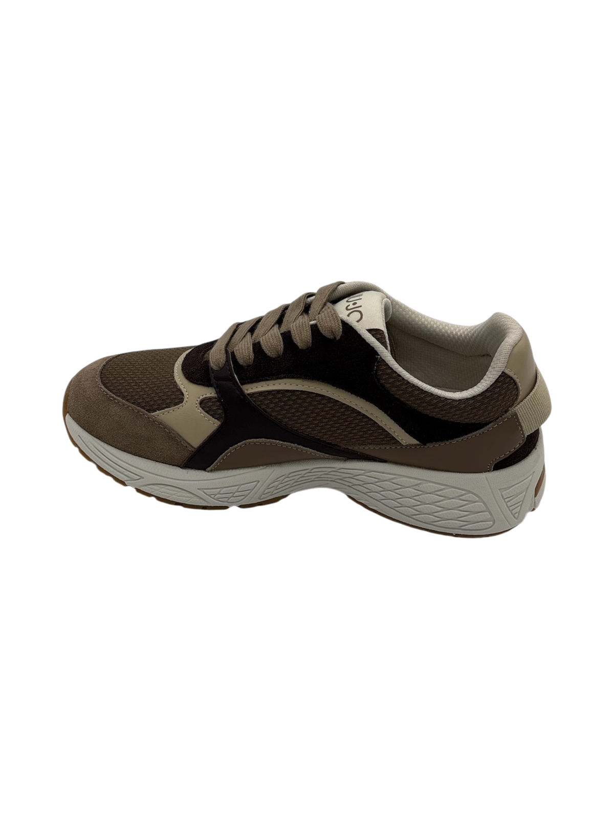 Sneakers donna Liu Jo Trixie in suede e mesh Havana Moka