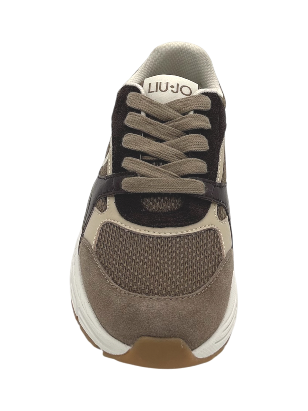 Sneakers donna Liu Jo Trixie in suede e mesh Havana Moka
