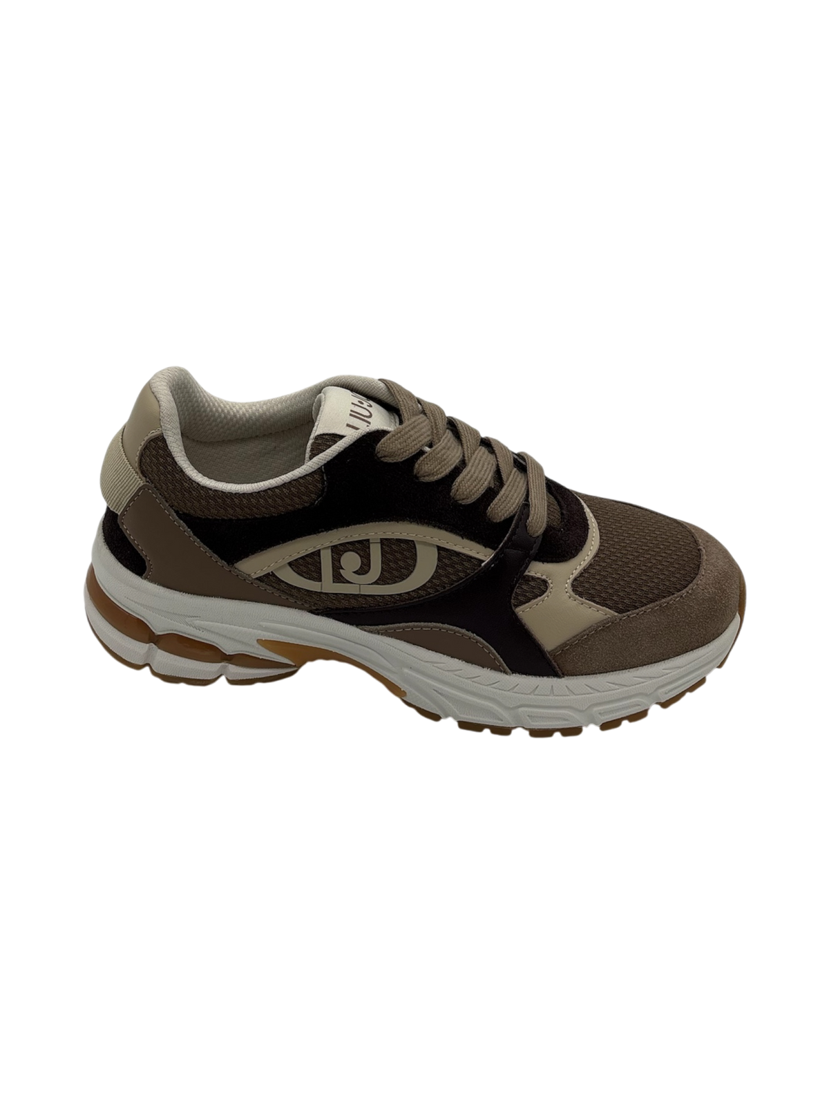 Sneakers donna Liu Jo Trixie in suede e mesh Havana Moka