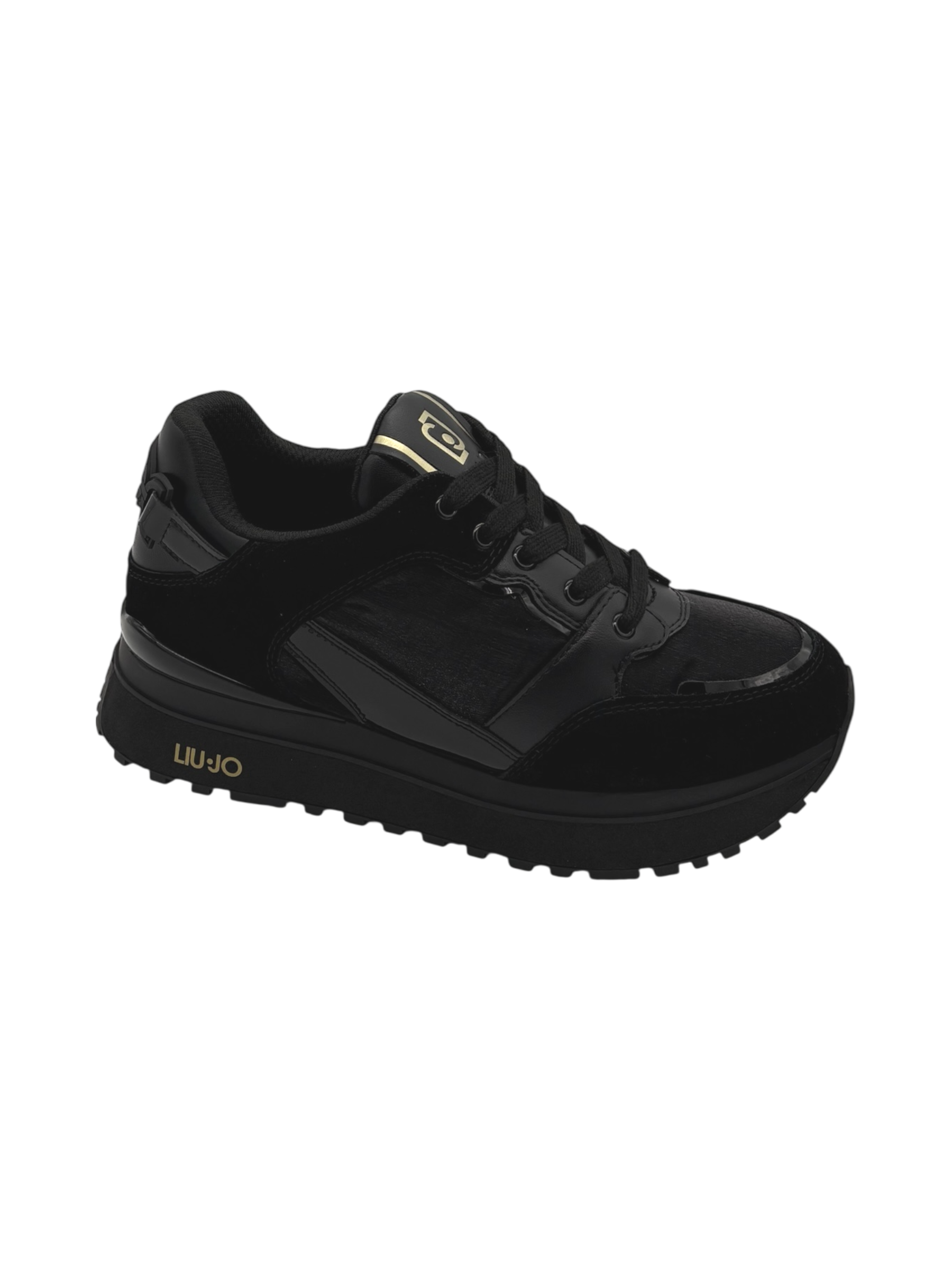 Sneakers pelle LIUJO Black  - Maxi Wonder 91 -
