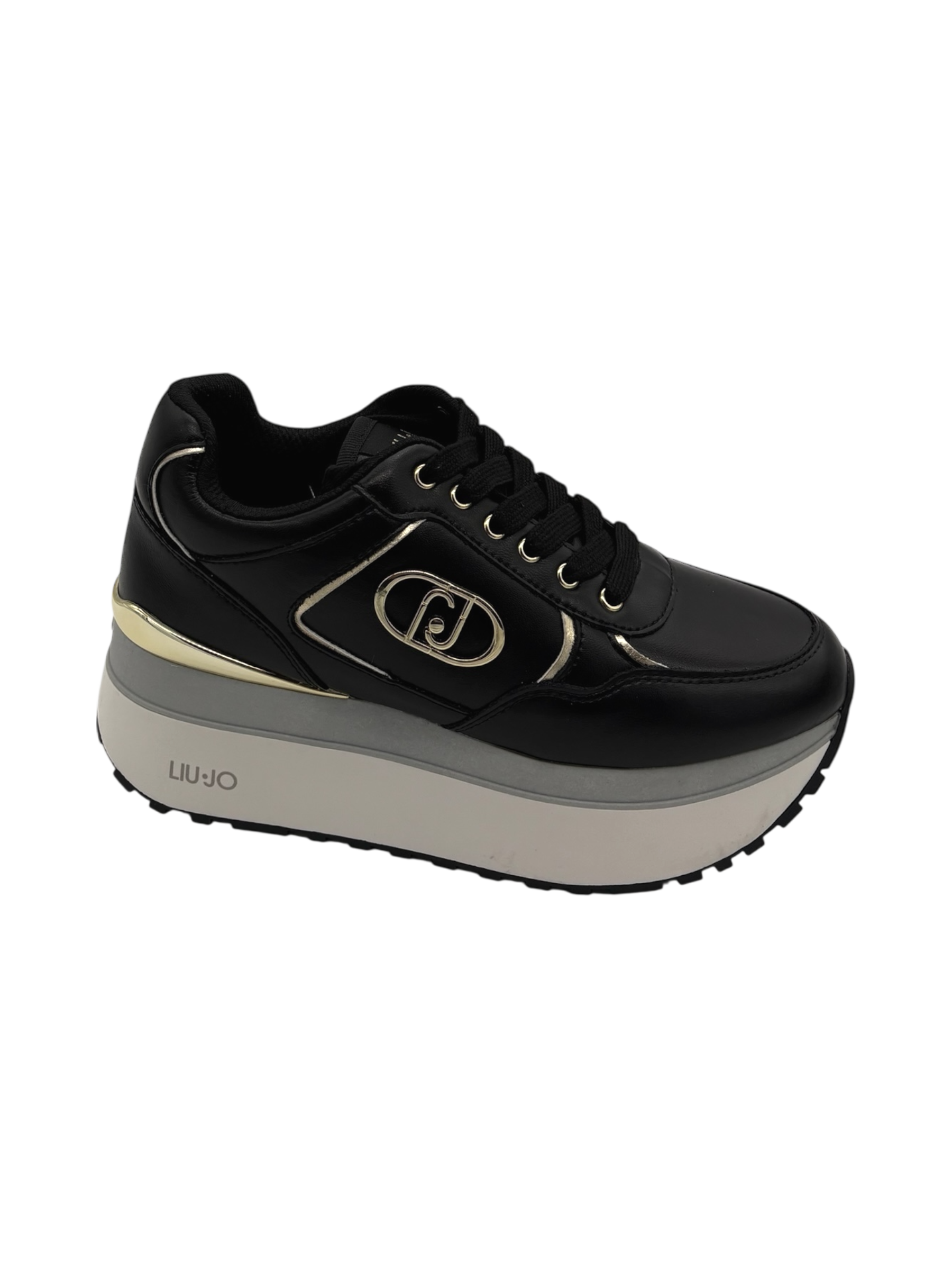 Sneakers pelle LIUJO Black  - Maxi Wonder plus 01 -