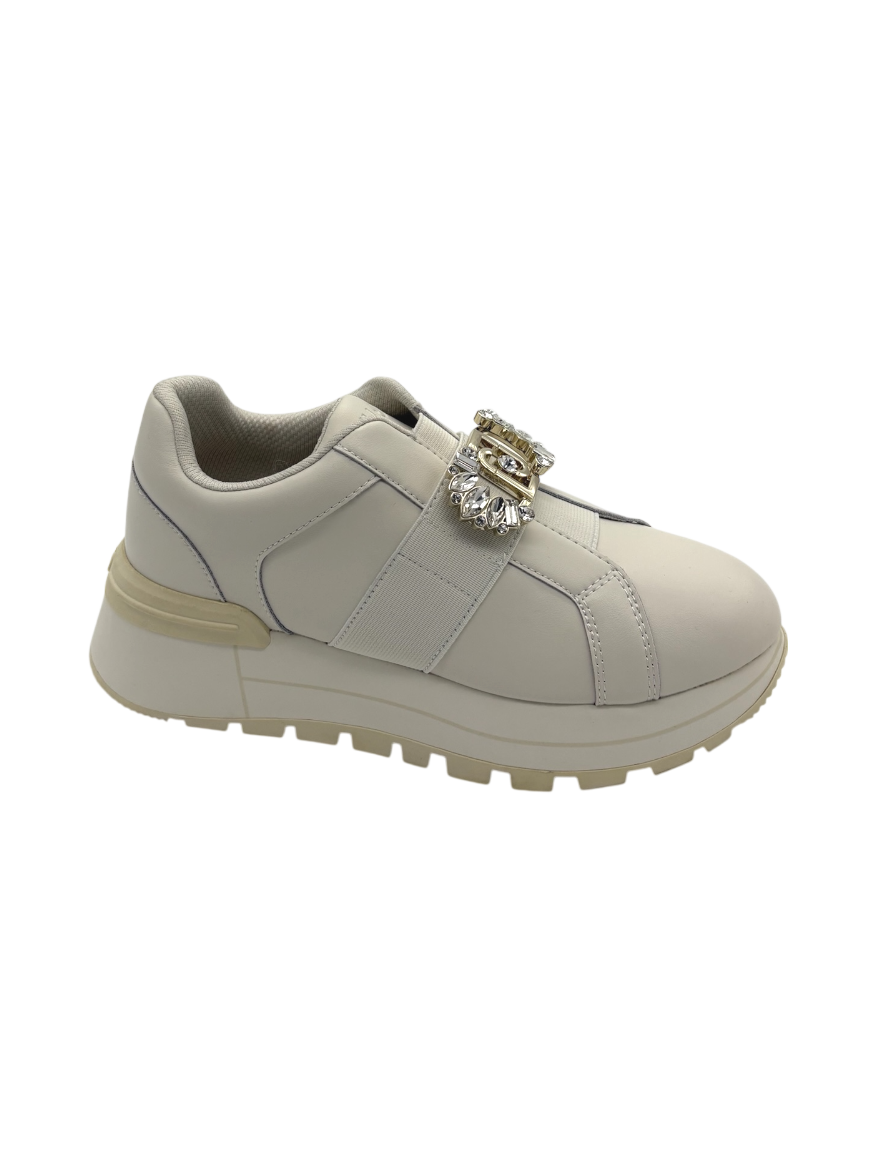 Sneakers pelle LIUJO Milk  - Amazing 40 -