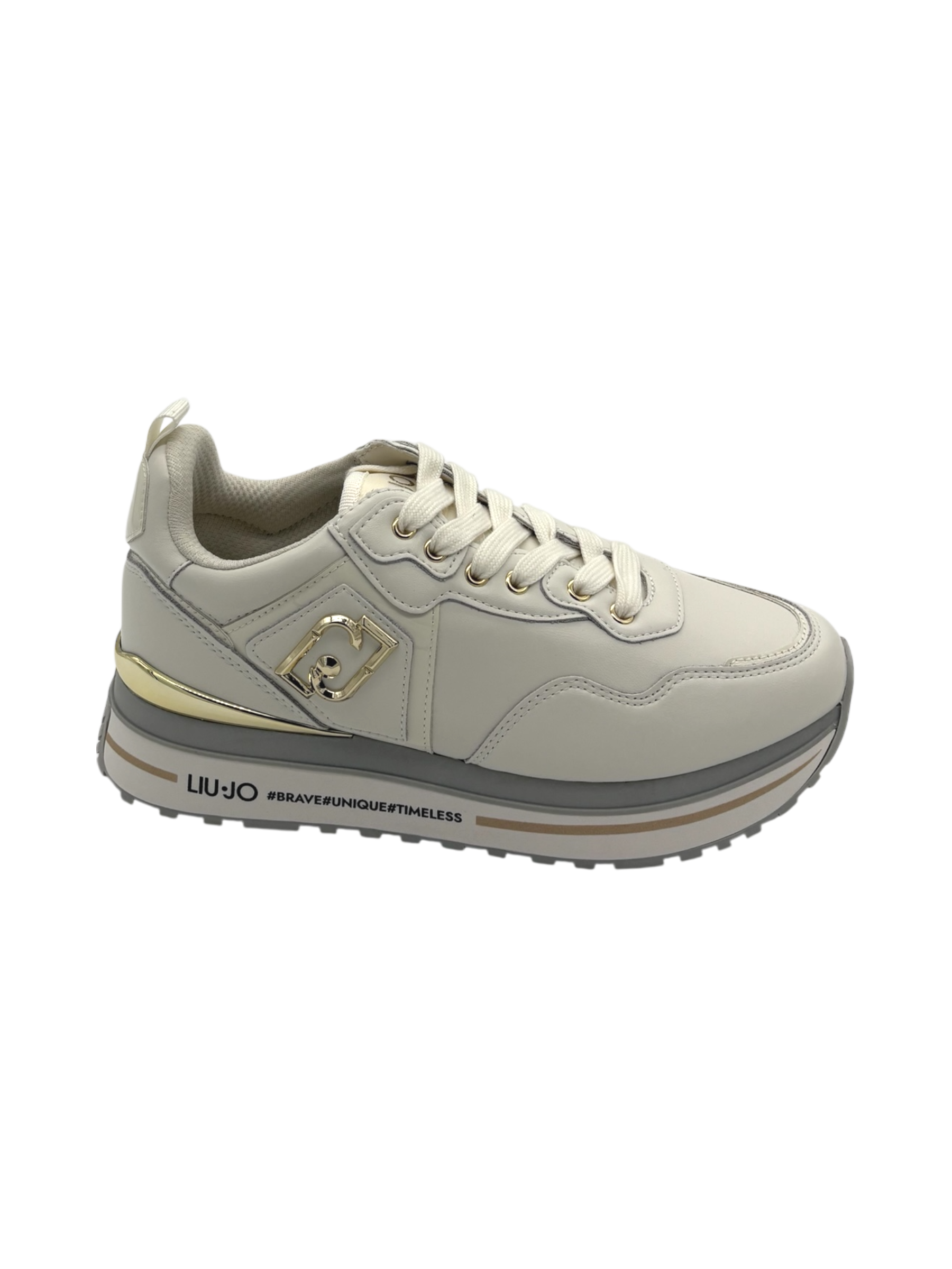 Sneakers pelle LIUJO Milk  - Maxi Wonder 01 -