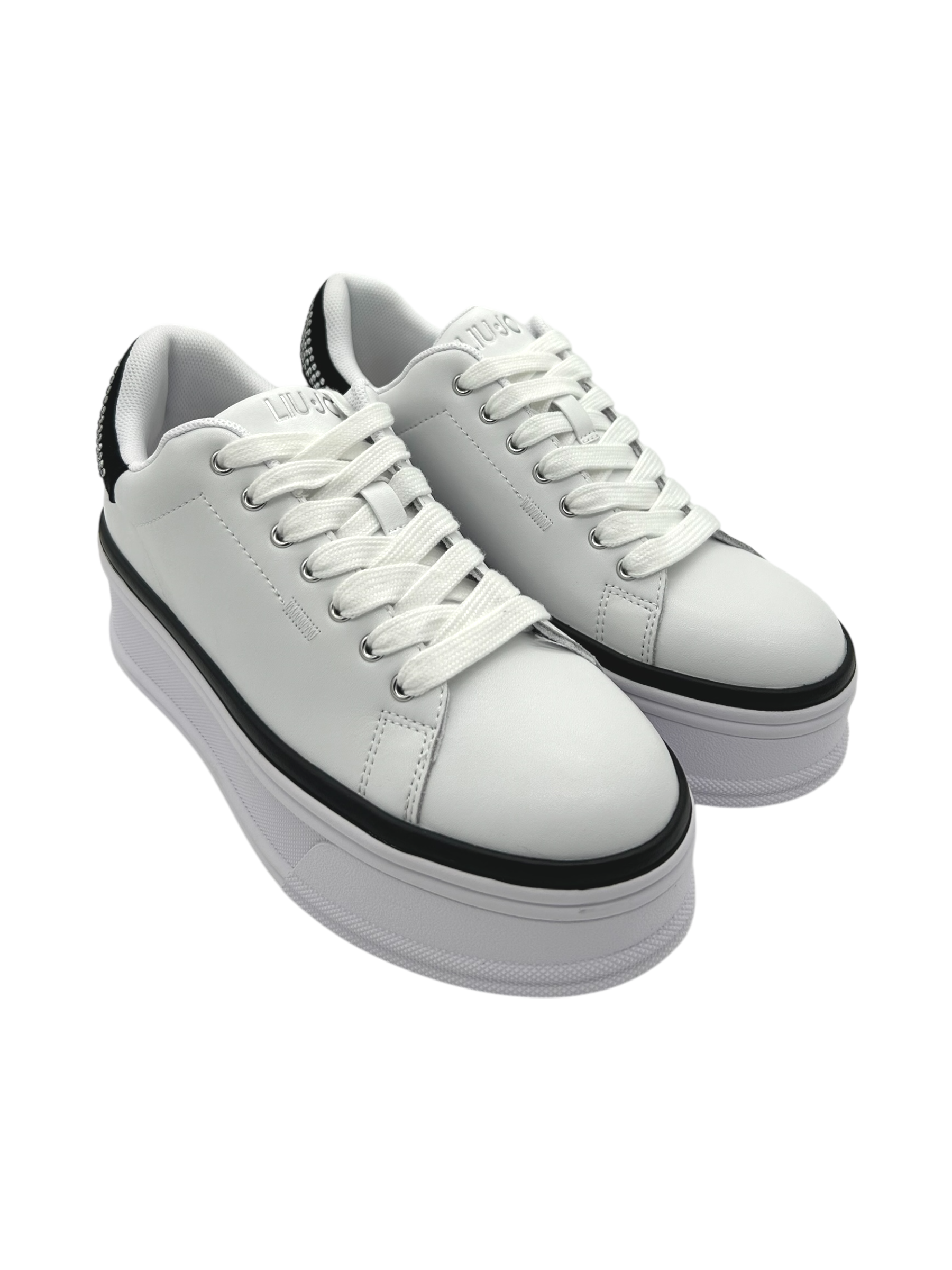 Sneakers pelle LIUJO White Black  - Selma 16 -